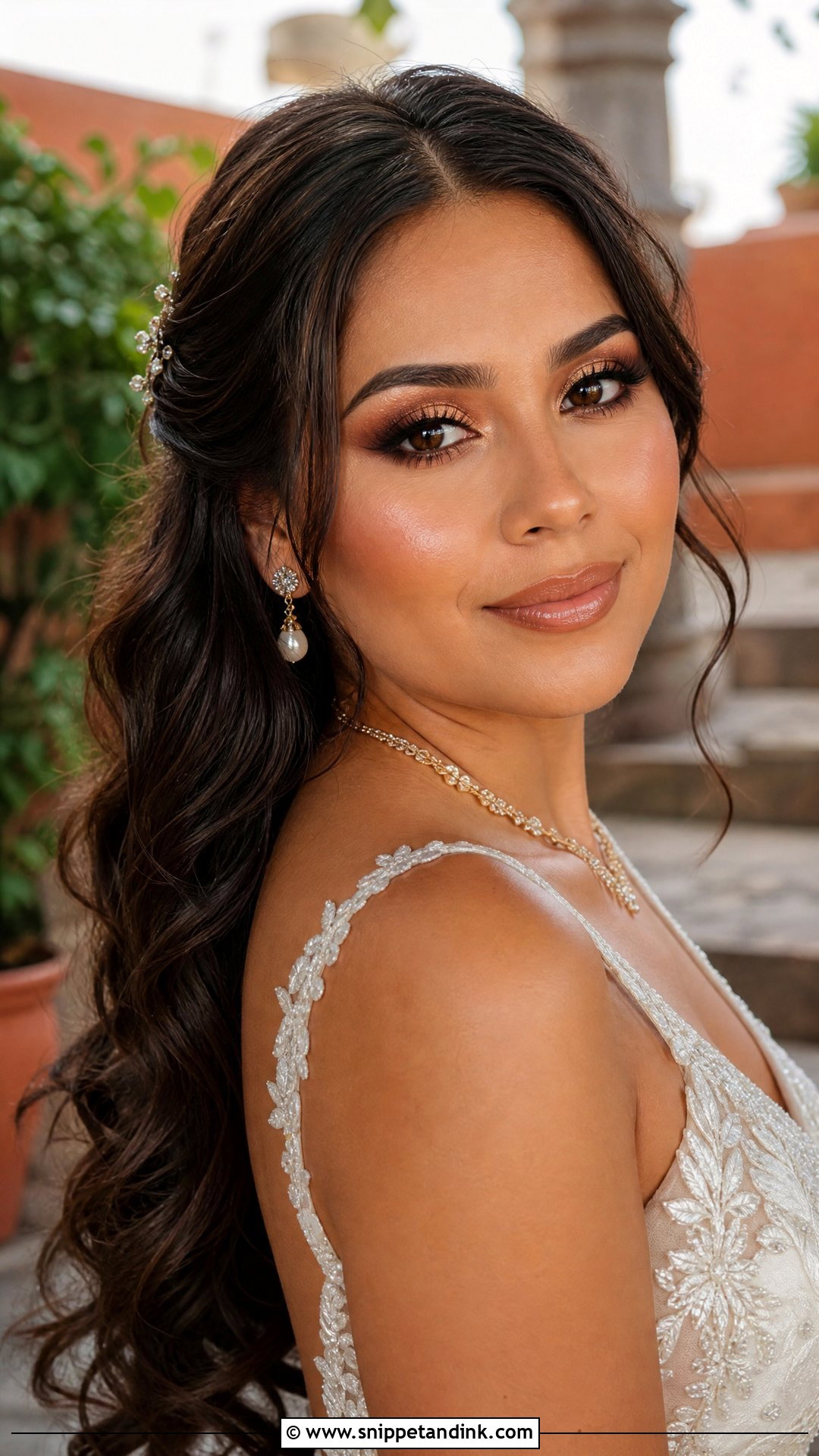 Copper Bridal Makeup For Brunette Brown Eyes - Snippet and Ink - 20 Bridal Makeup Brunette Brown Eyes