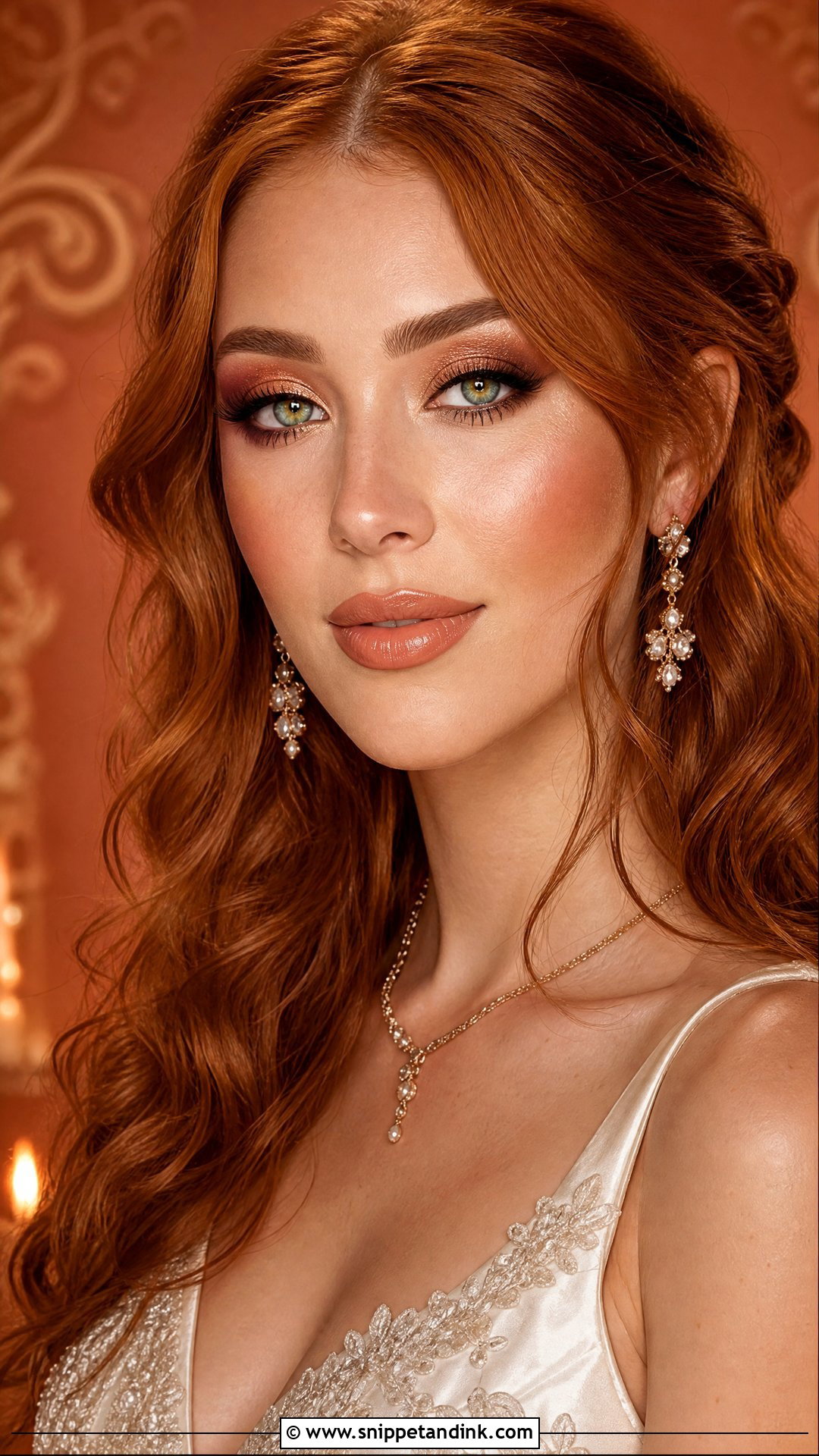Copper Bridal Makeup For Green Eyes - Snippet and Ink - 20 Bridal Wedding Makeup for Green Eyes