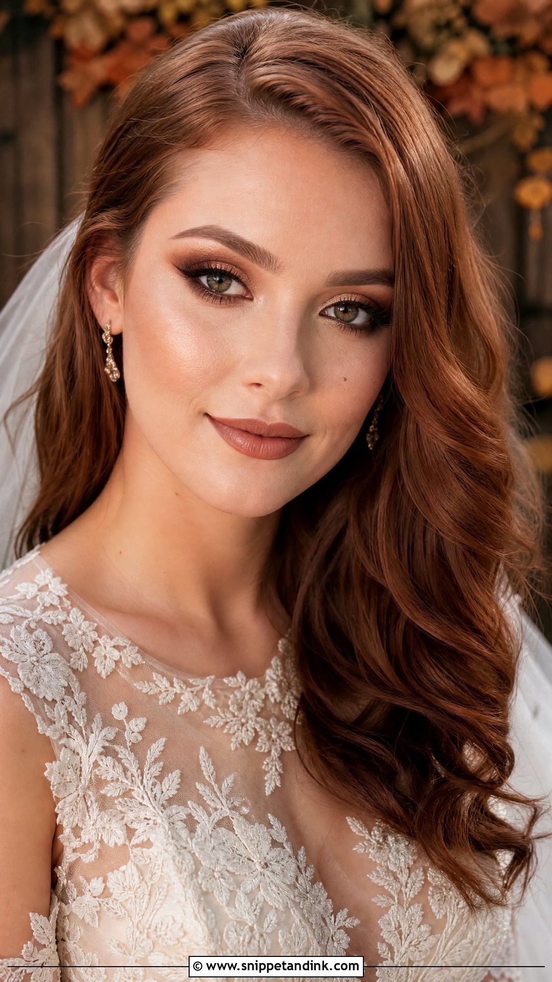 Copper Bridal Makeup For Green Eyes - Snippet and Ink - 25 Wedding Day Makeup for Bride Green Eyes