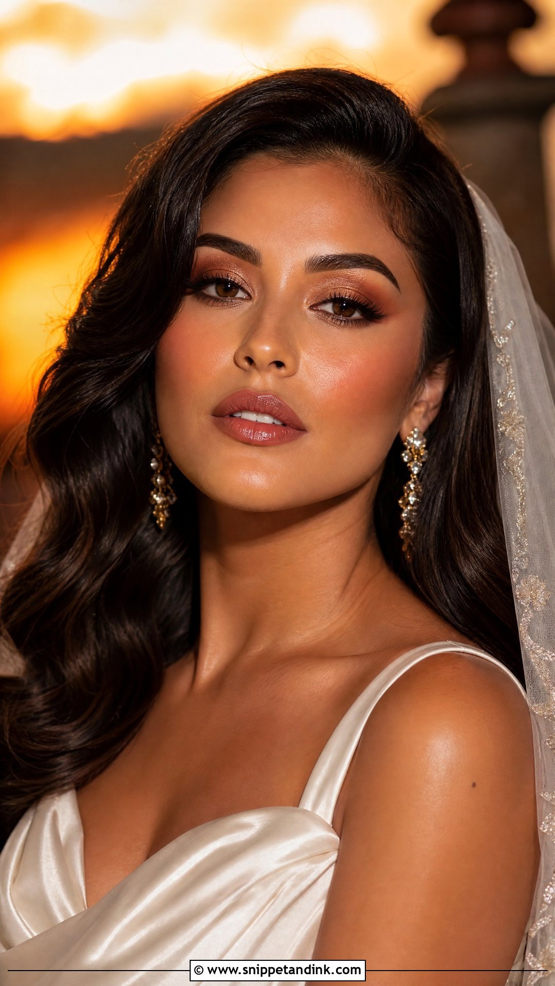 Copper Bridal Makeup - Snippet and Ink - 20 Alternative Bridal Makeup Ideas