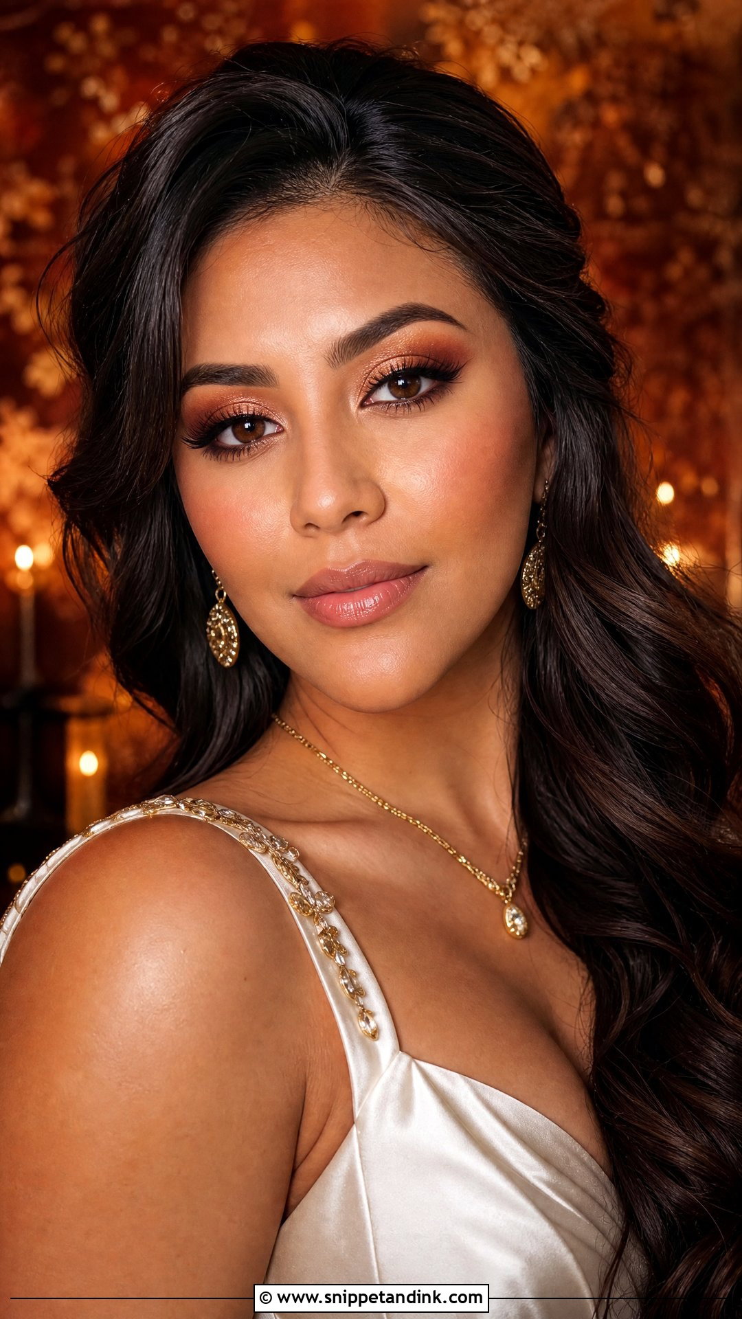 Copper Eye Autumn Bridal Makeup - Snippet and Ink - 20 Autumn Bridal Makeup Ideas