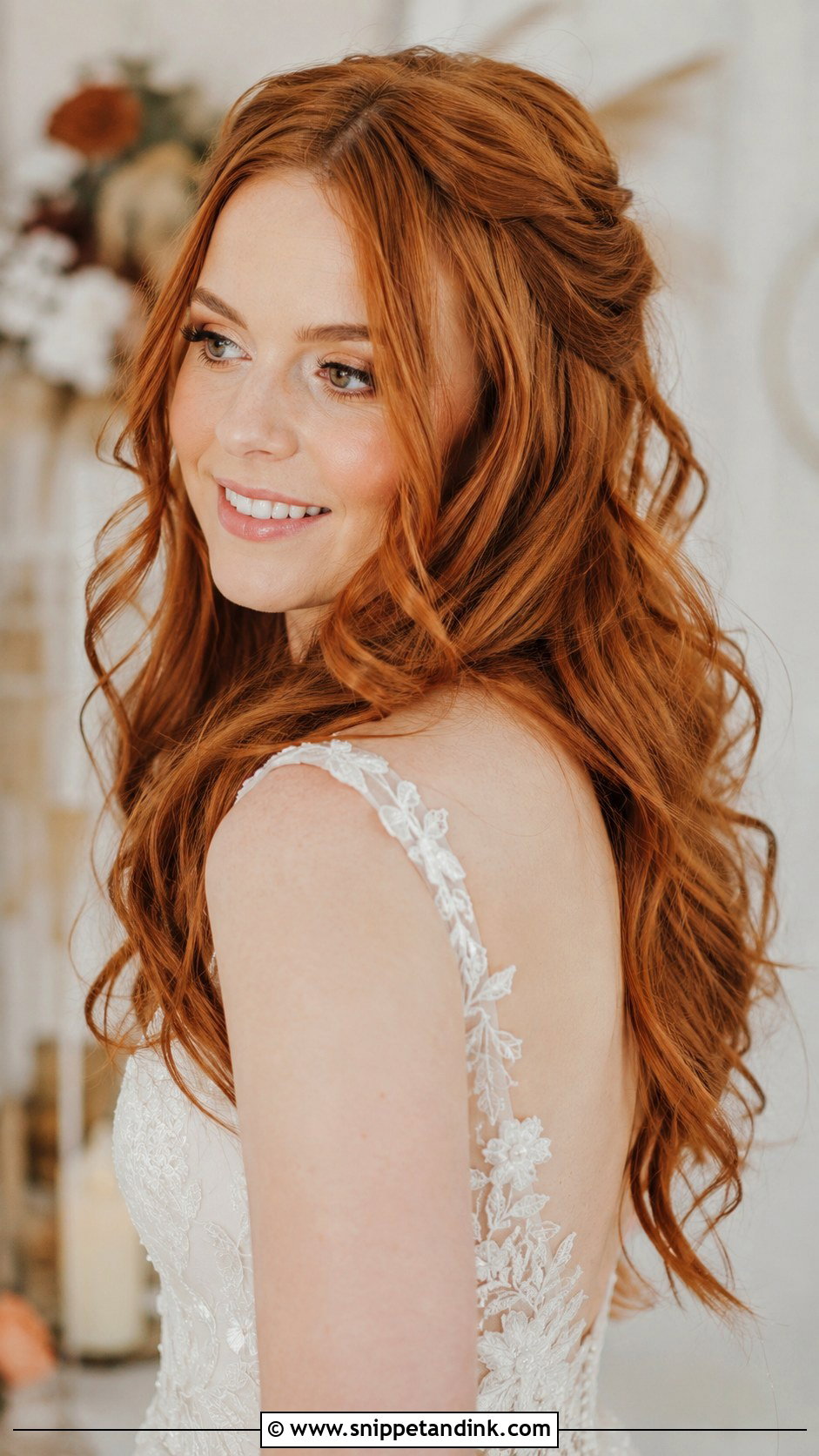 Copper Red Bridal Hair Color - Snippet and Ink - 20 Bride Hair Color Ideas