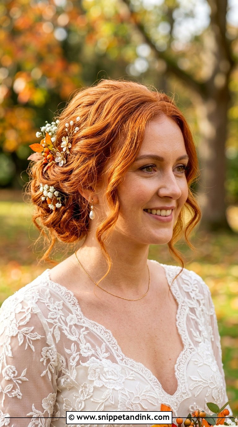 Copper Red Bridal Hair Color - Snippet and Ink - 20 Bridal Hair Color Ideas