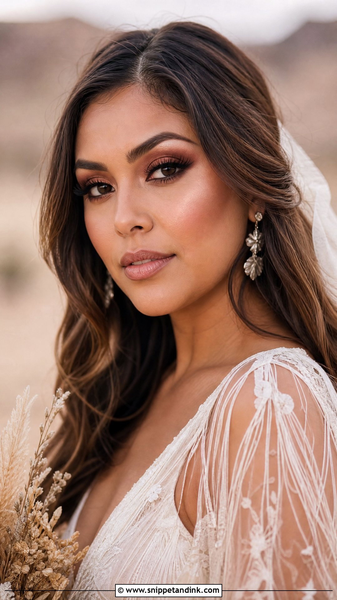 Copper Smokey Eye Bridal Makeup - Snippet and Ink - 20 Smokey Eye Bridal Makeup Ideas