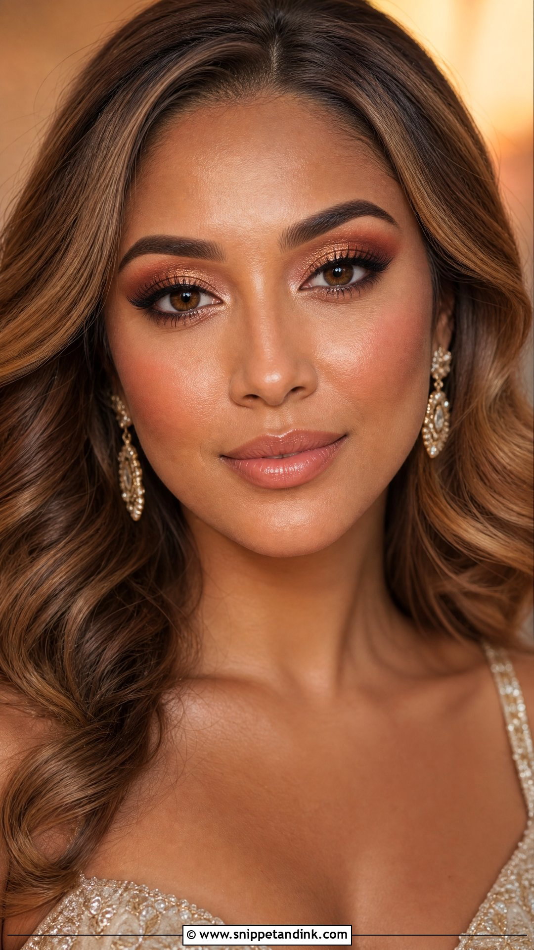 Copper Wedding Eye Makeup for Brown Eyes - Snippet and Ink - 20 Wedding Eye Makeup for Brown Eyes