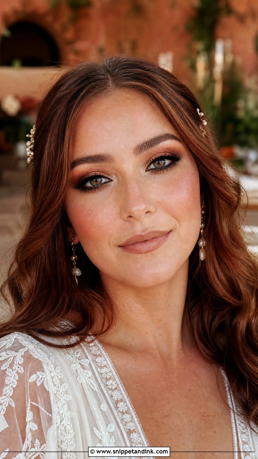 Copper Wedding Eyeshadow Look - Snippet and Ink - 20 Wedding Eyeshadow Looks