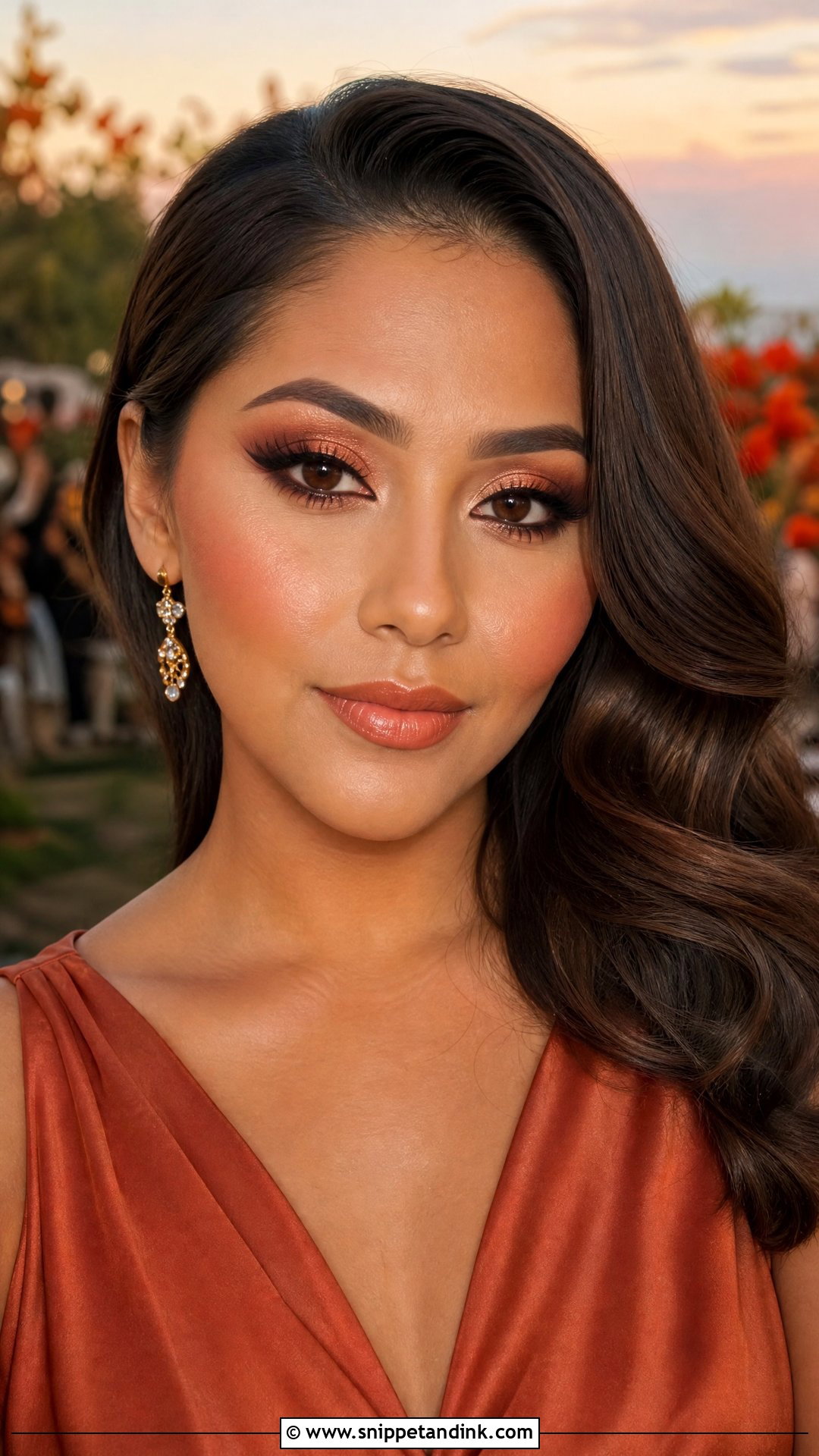 Copper Wedding Guest Makeup For Brown Eyes - Snippet and Ink - 30 Wedding Guest Makeup for Brown Eyes