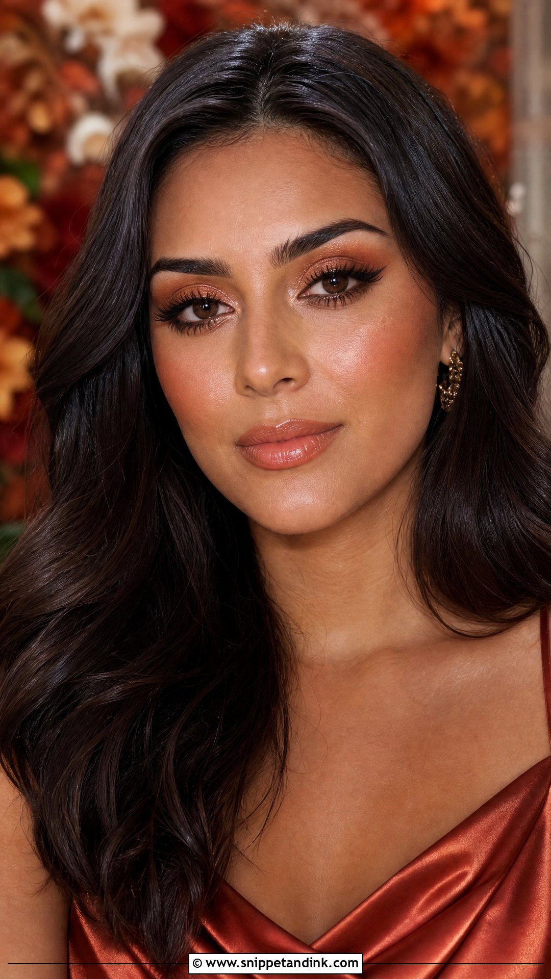Copper Wedding Guest Makeup For Brunettes - Snippet and Ink - 20 Wedding Guest Makeup Brunette Ideas