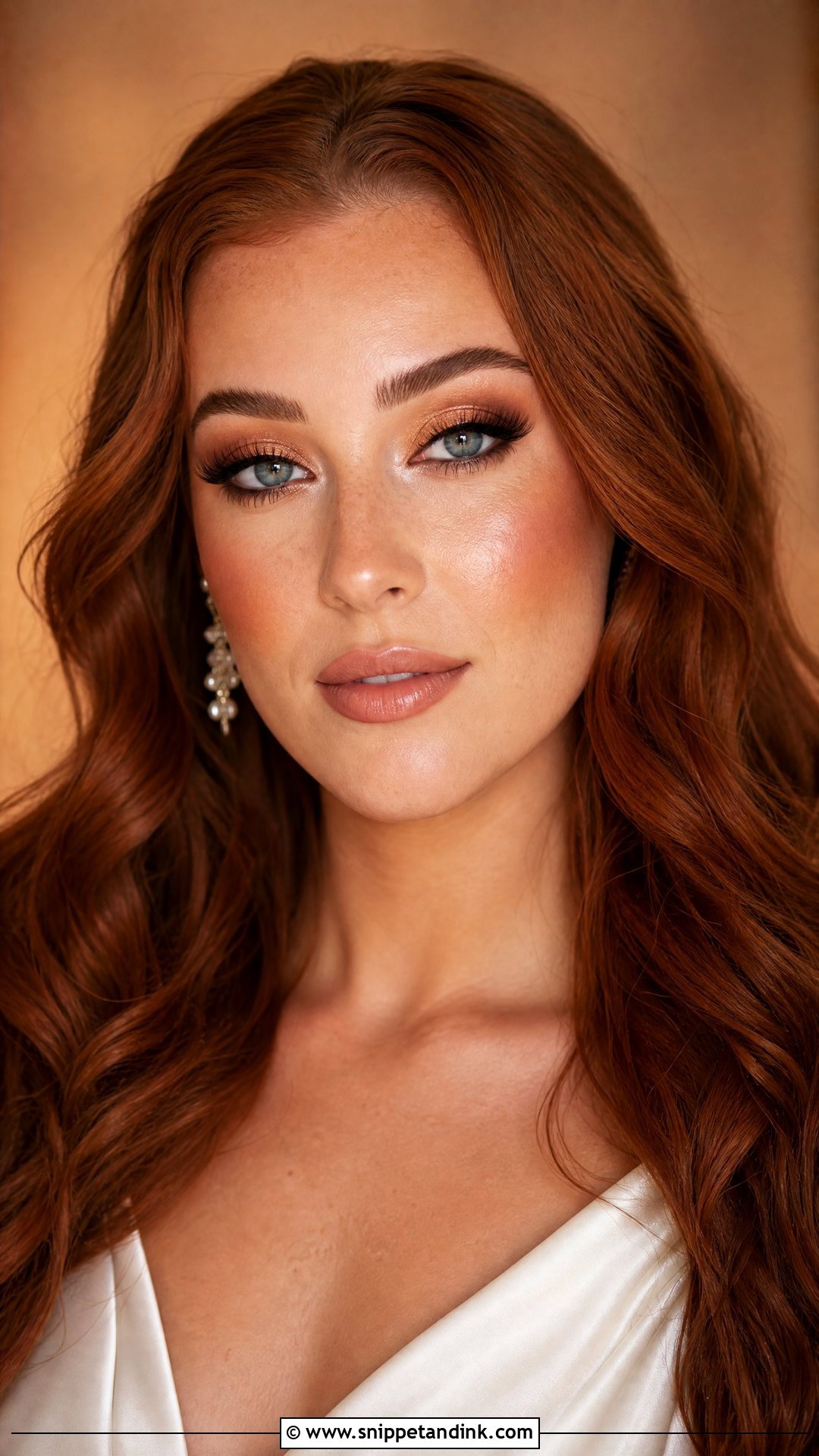 Copper Wedding Makeup - Snippet and Ink - 25 Dramatic Wedding Makeup Ideas