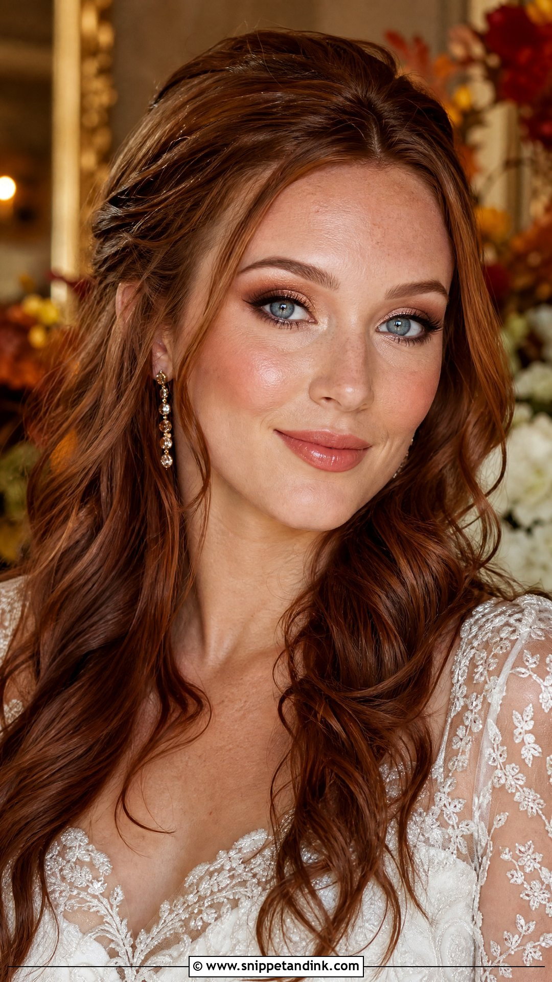 Copper Wedding Makeup For Blue Eyes - Snippet and Ink - 20 Soft Glam Wedding Makeup for Blue Eyes