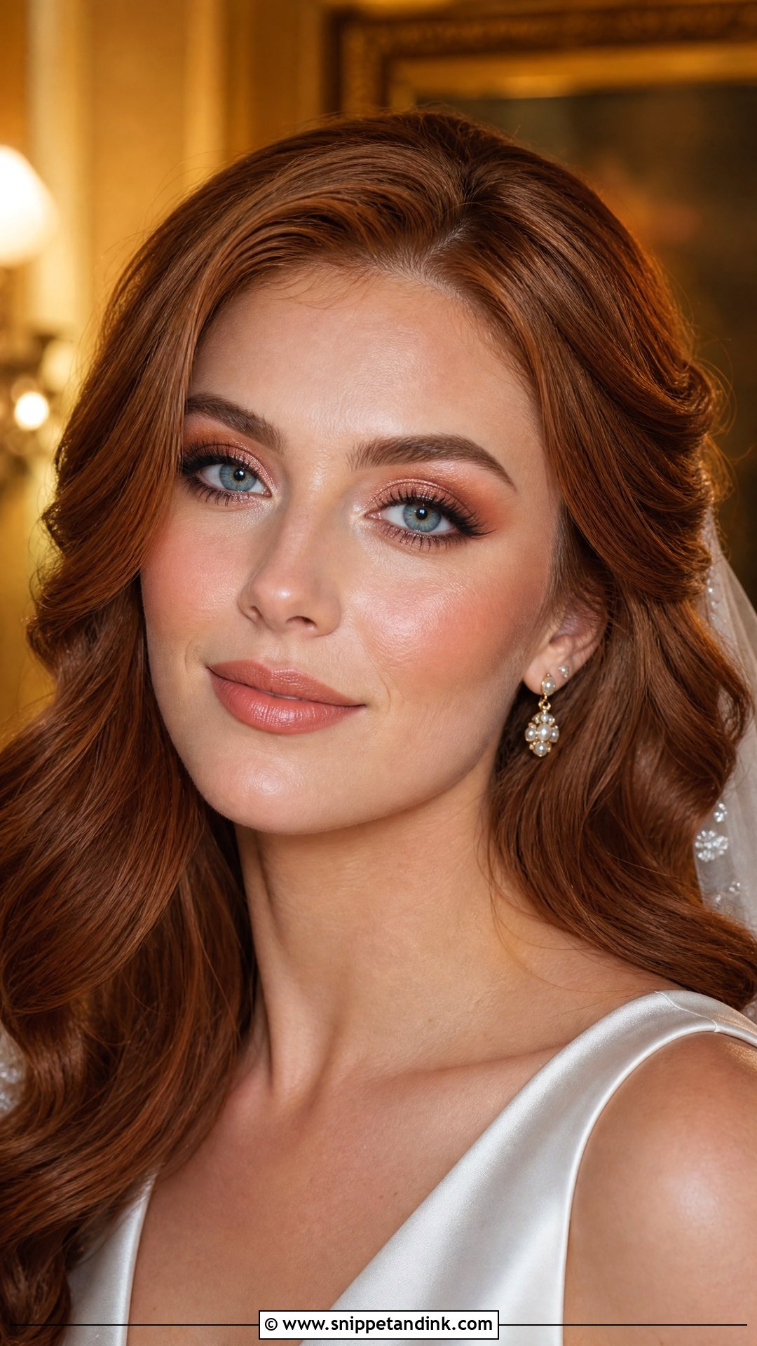 Copper Wedding Makeup For Blue Eyes - Snippet and Ink - 20 Wedding Eye Makeup for Blue Eyes
