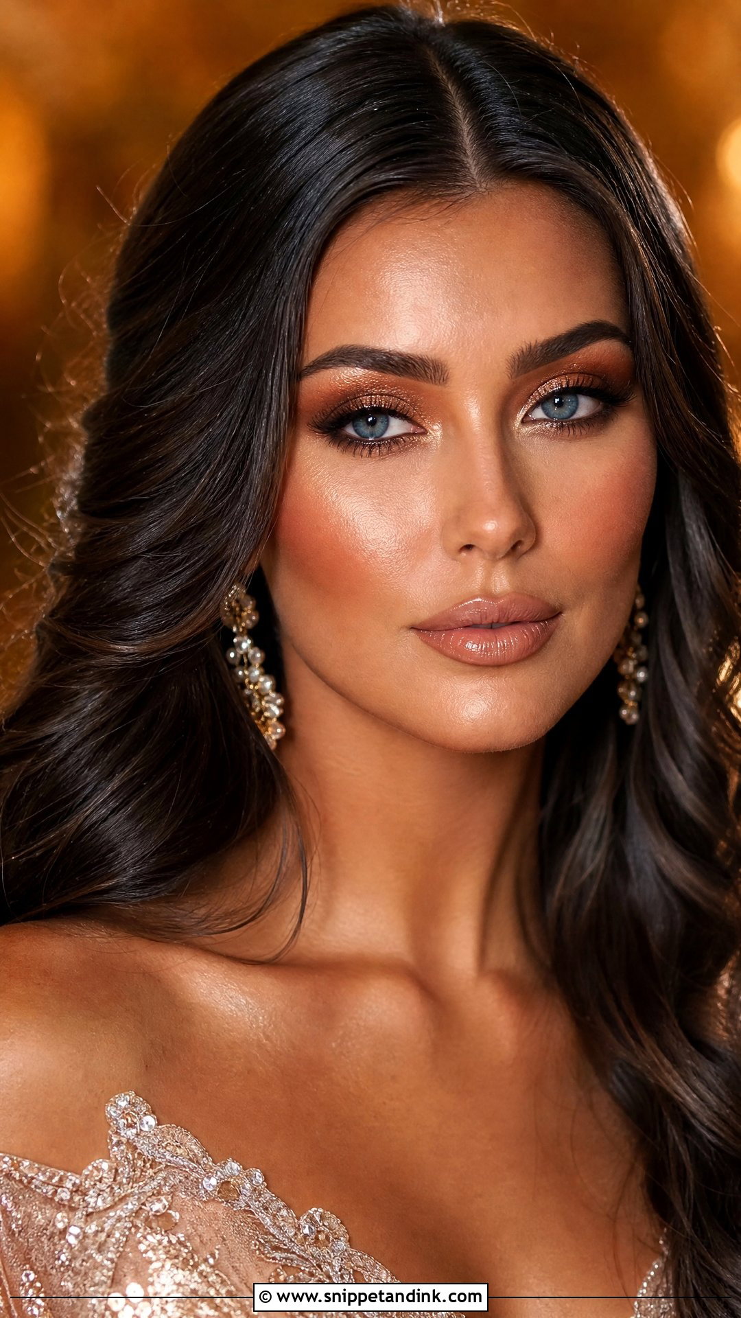 Copper Wedding Makeup For Blue Eyes - Snippet and Ink - 25 Full Glam Wedding Makeup for Blue Eyes