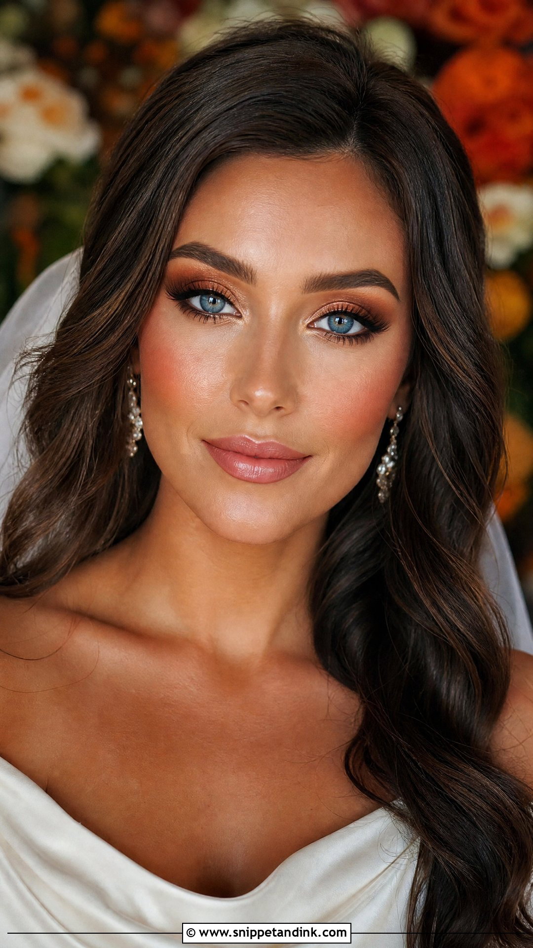 Copper Wedding Makeup For Blue Eyes And Brown Hair - Snippet and Ink - 20 Wedding Makeup for Blue Eyes and Brown Hair