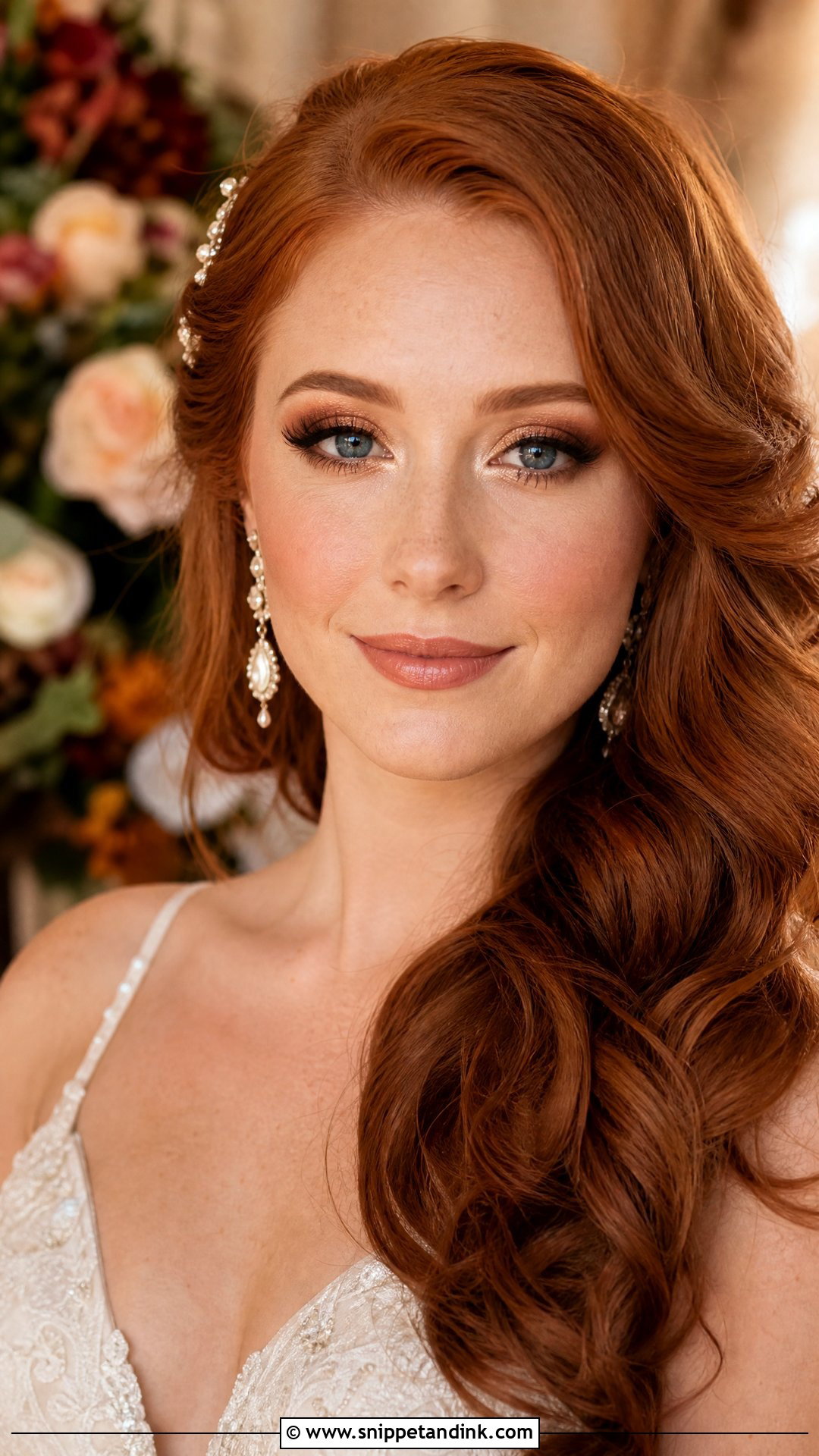 Copper Wedding Makeup for Blue Eyes and Red Hair - Snippet and Ink - 20 Wedding Makeup for Blue Eyes and Red Hair