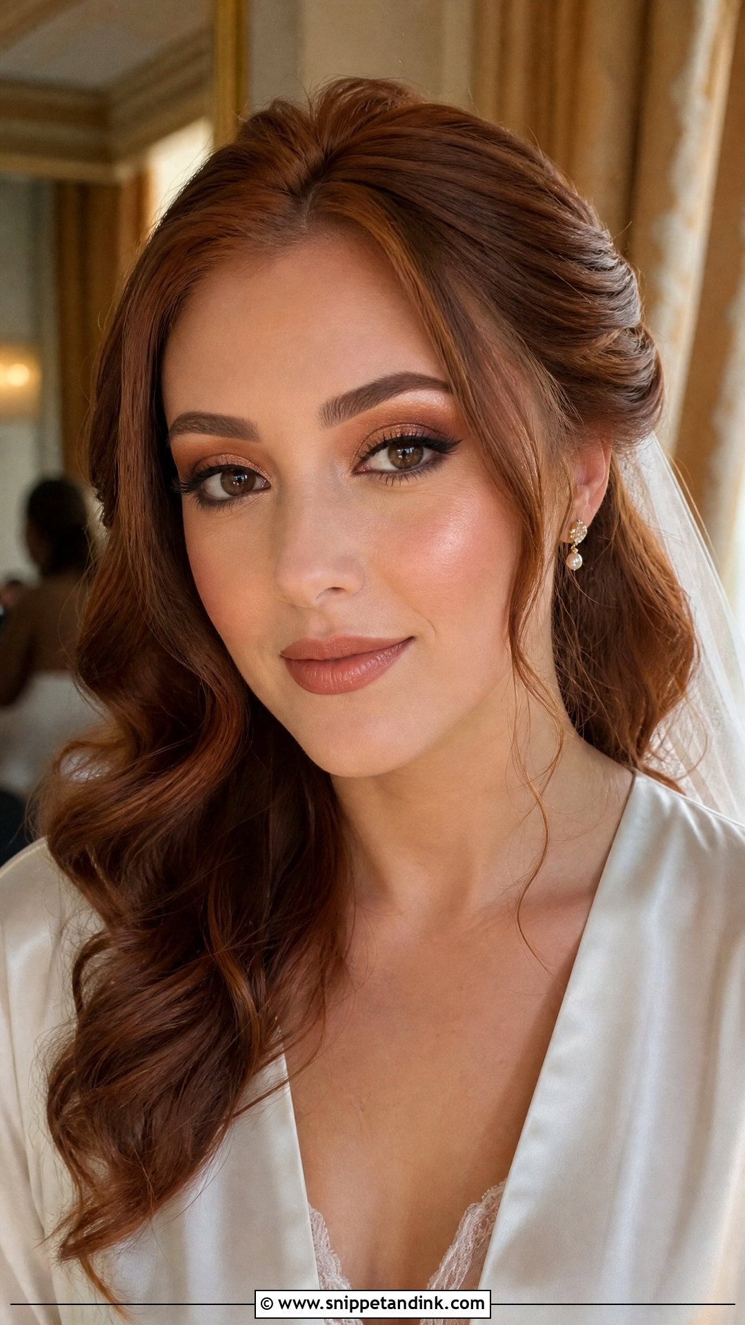 Copper Wedding Makeup for Brown Eyes - Snippet and Ink - 35 Wedding Makeup for Brown Eyes