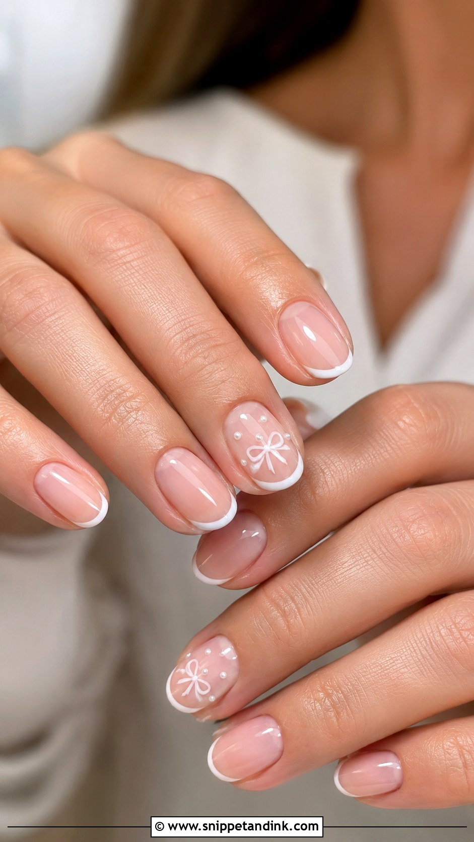 Coquette Bow Wedding Nails - Snippet and Ink - 20 Fun Wedding Nails for Bride