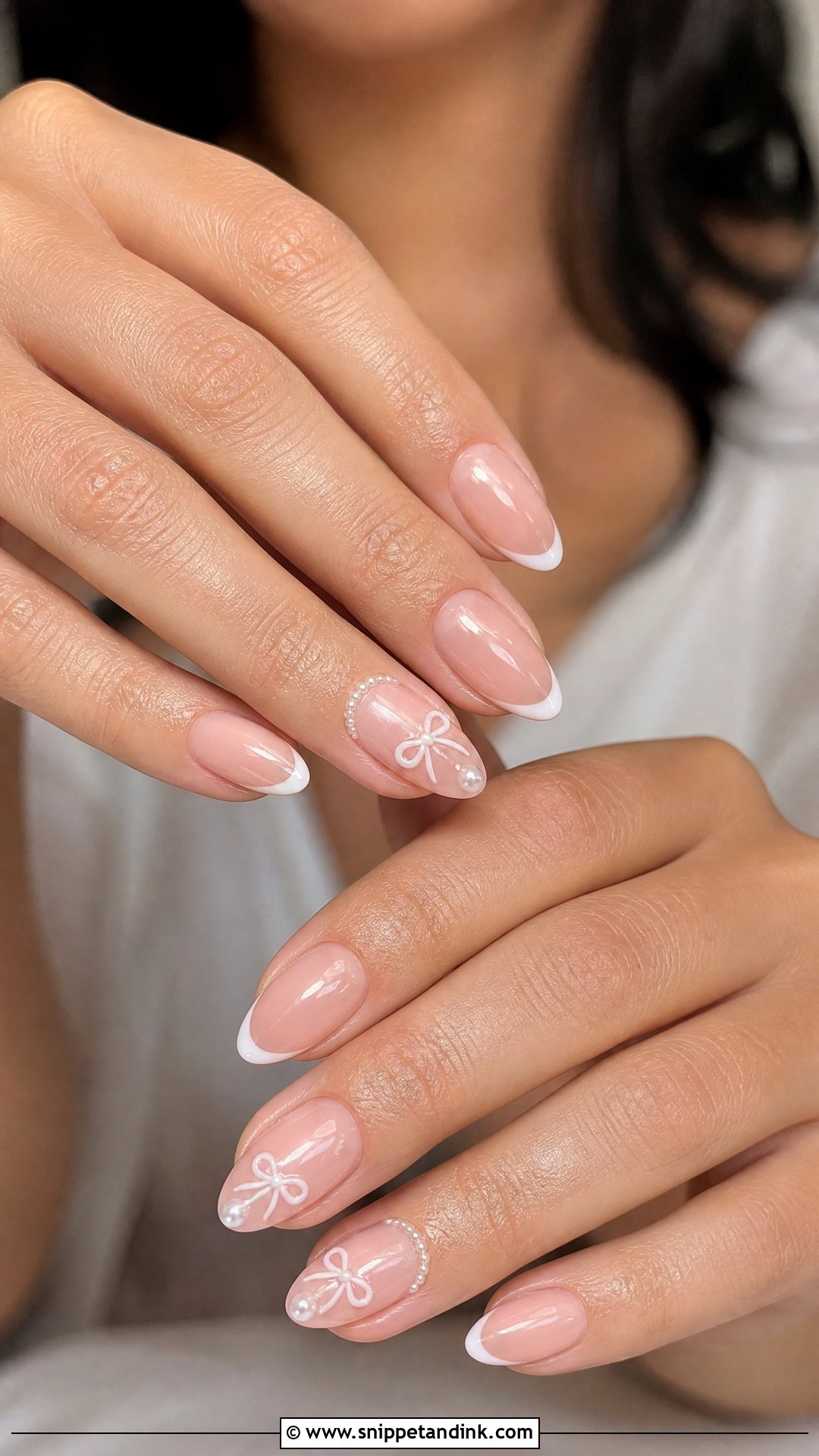Coquette Wedding Nails - Snippet and Ink - 20 Nail Inspo for Wedding Ideas