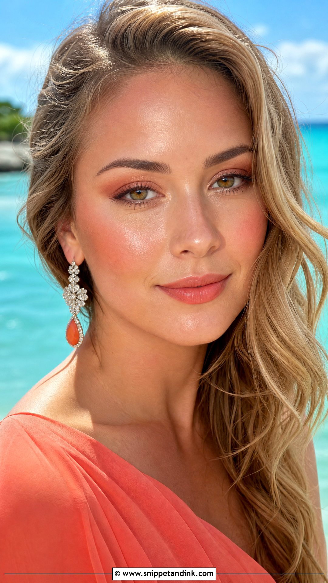 Coral Beach Wedding Makeup For Brown Eyes - Snippet and Ink - 20 Beach Wedding Makeup for Brown Eyes