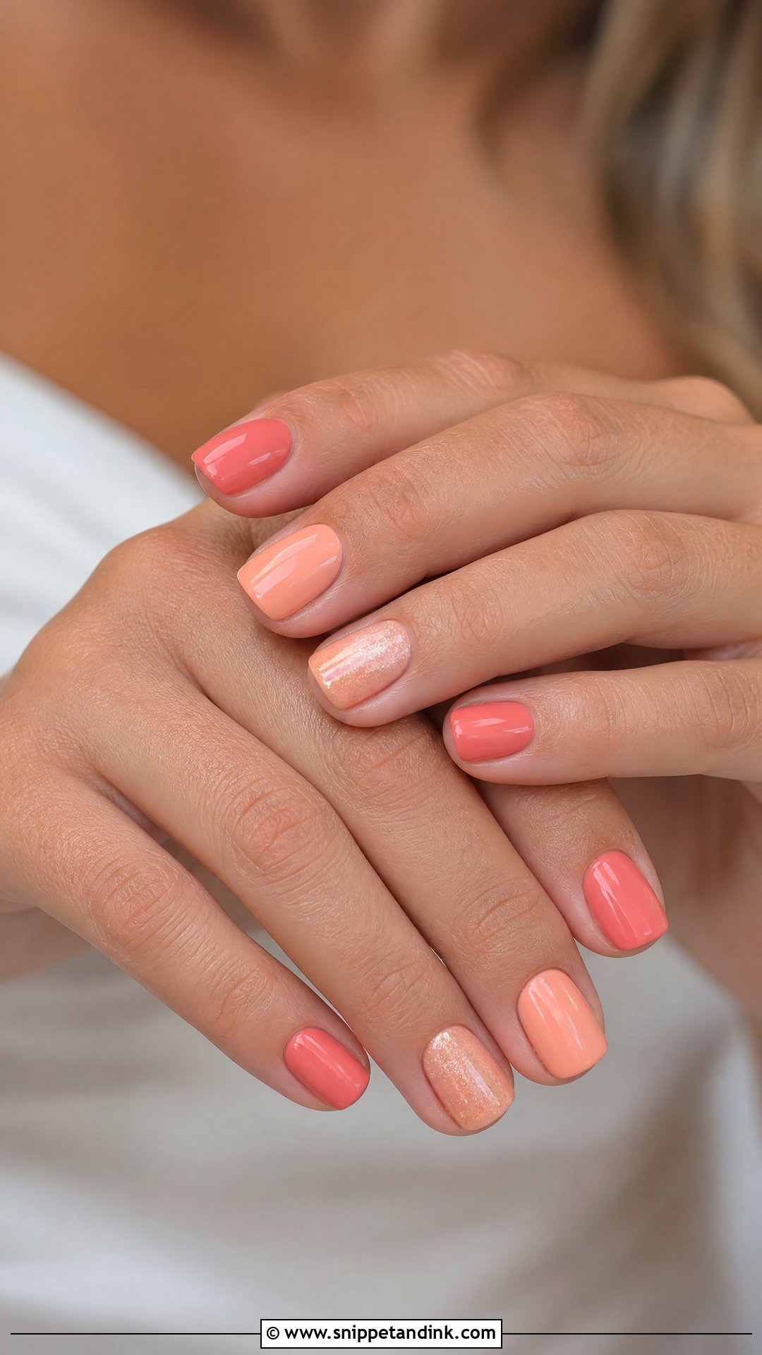 Coral Beach Wedding Nails - Snippet and Ink - 25 Beach Wedding Nails