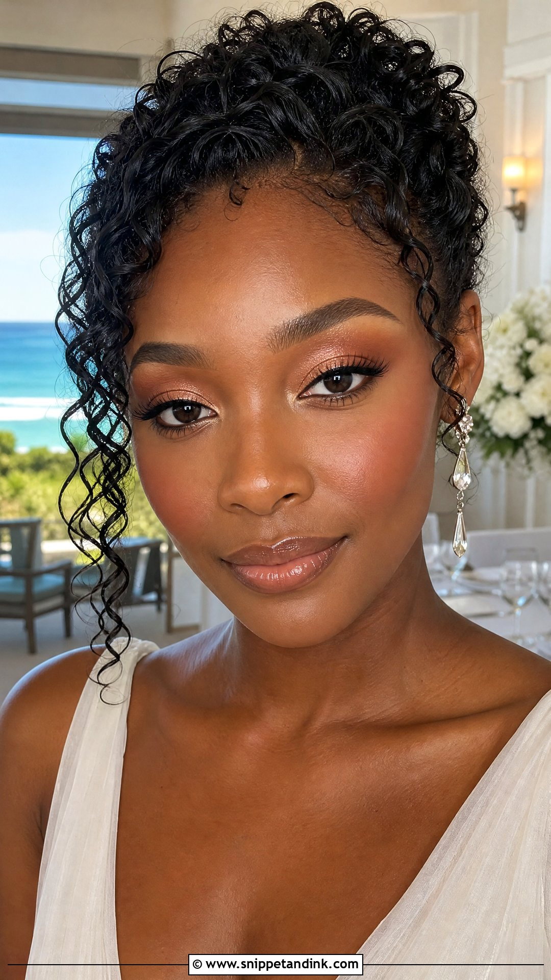 Coral Blush Black Wedding Makeup - Snippet and Ink - 20 Black Wedding Makeup Dark Skin Girl Ideas