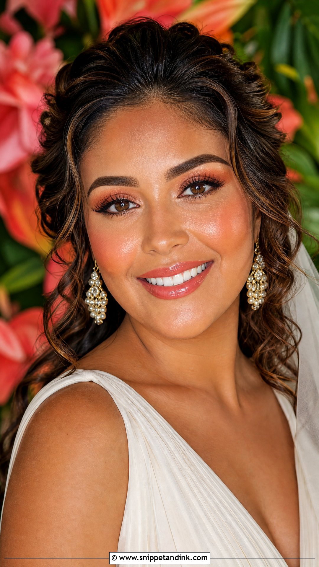 Coral Bridal Makeup - Snippet and Ink - 25 Wedding Brides Makeup Ideas