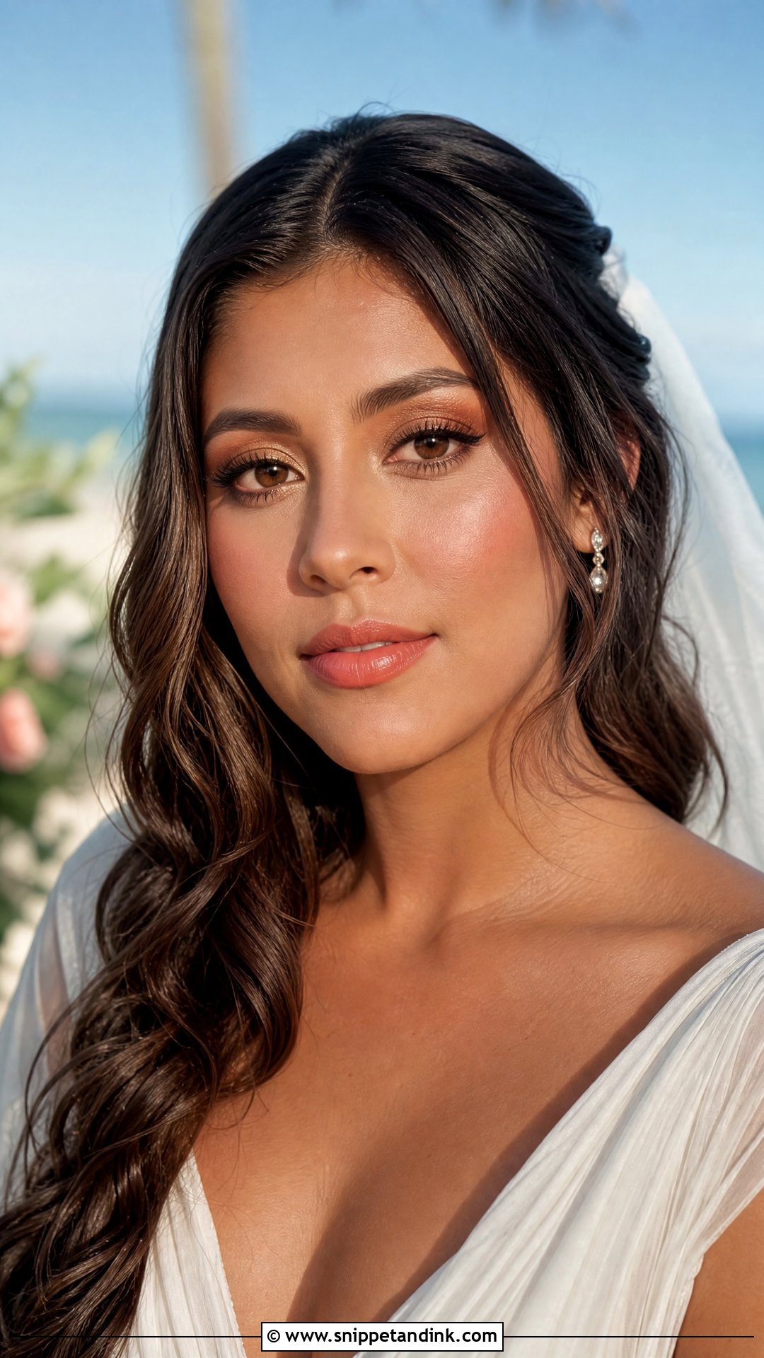 Coral Bridal Makeup For Olive Skin - Snippet and Ink - 20 Bridal Makeup Olive Skin Ideas