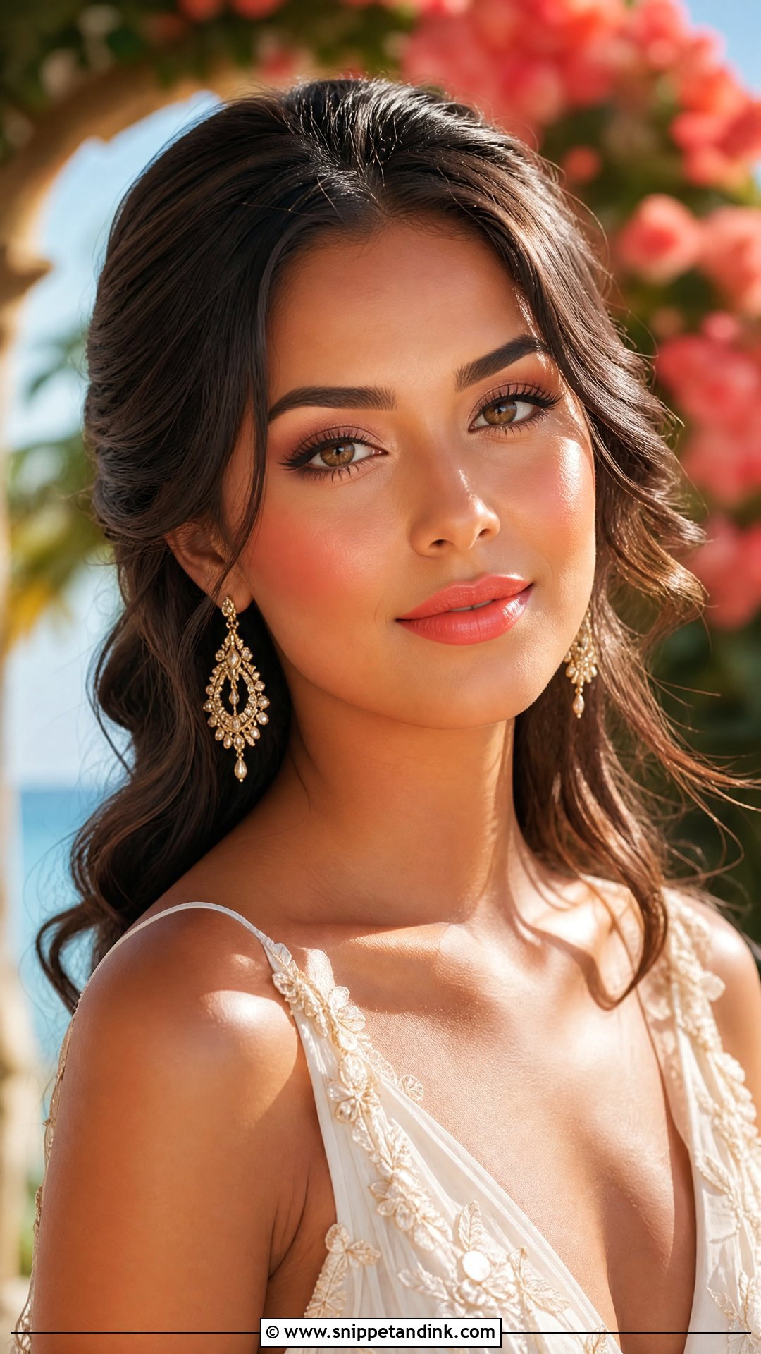 Coral Bridal Makeup For Tan Skin - Snippet and Ink - 20 Bridal Makeup Tan Skin Ideas