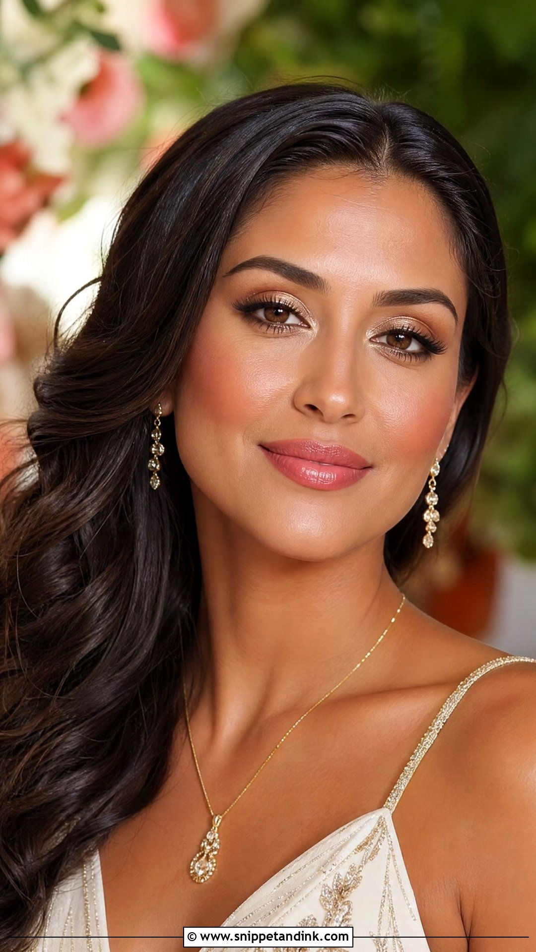 Coral Bridal Makeup Look - Snippet and Ink - 35 Bridal Makeup Looks