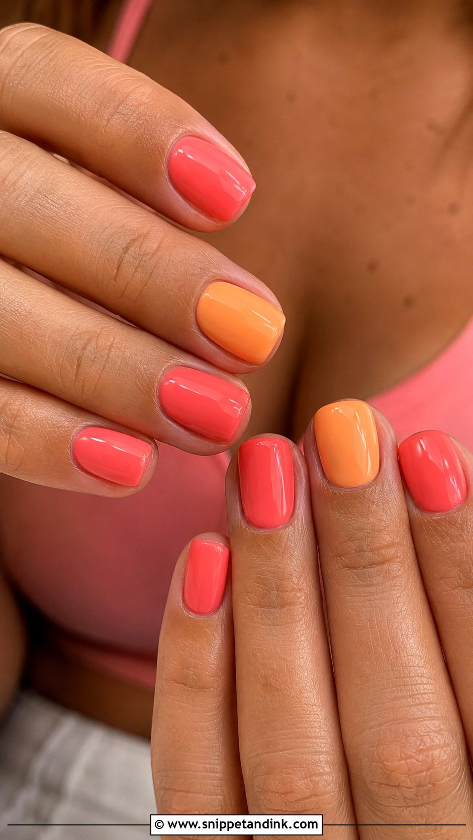 Coral Honeymoon Nails - Snippet and Ink - 20 Honey Moon Nails