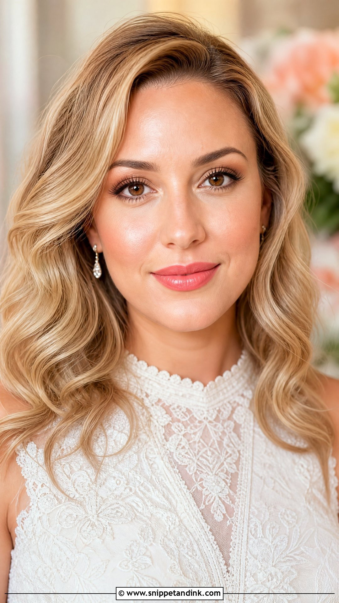 Coral Pink Bridal Lip Color - Snippet and Ink - 20 Bridal Lip Color Ideas