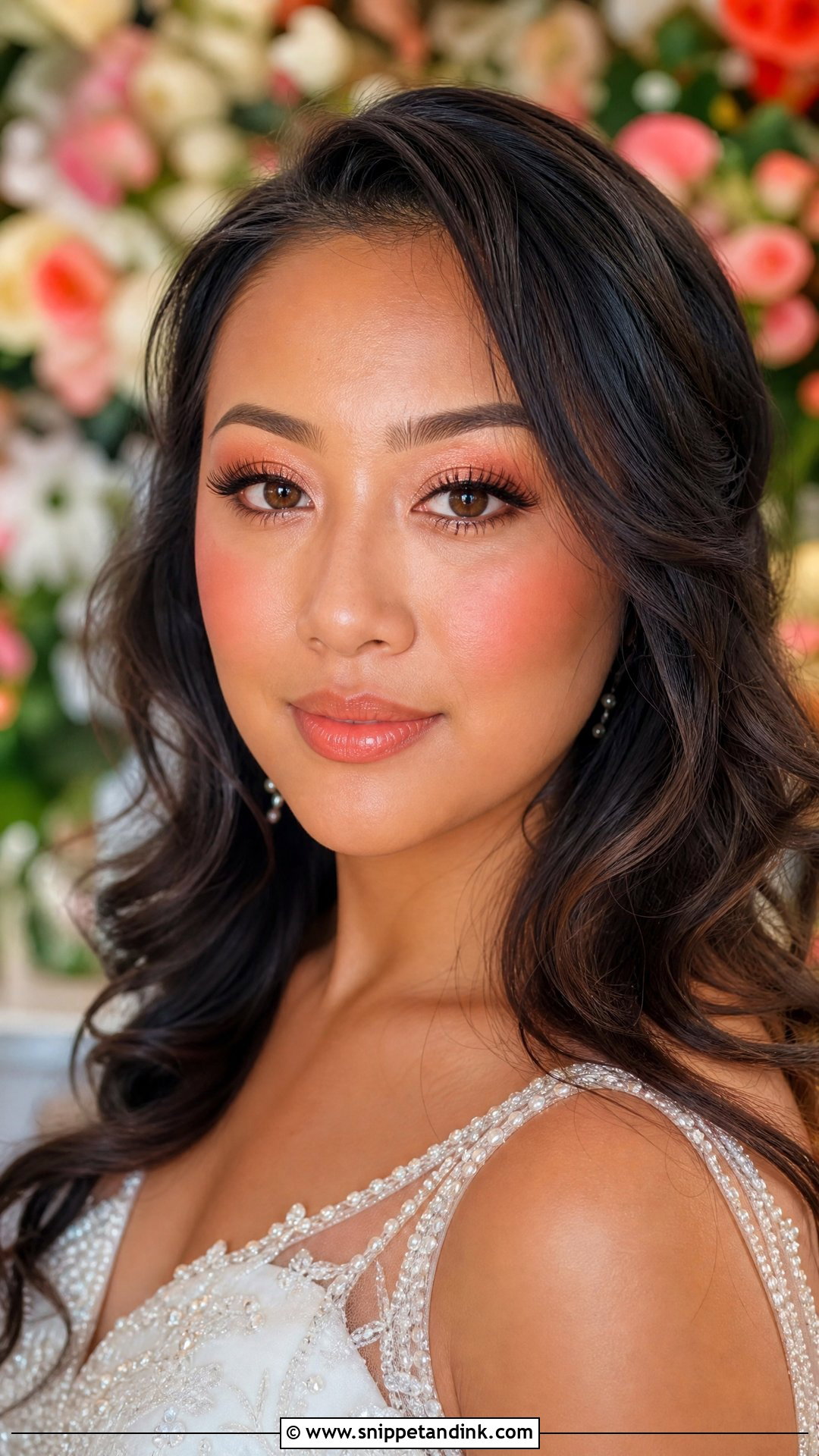 Coral Spring Bridal Makeup - Snippet and Ink - 20 Spring Bridal Makeup Ideas