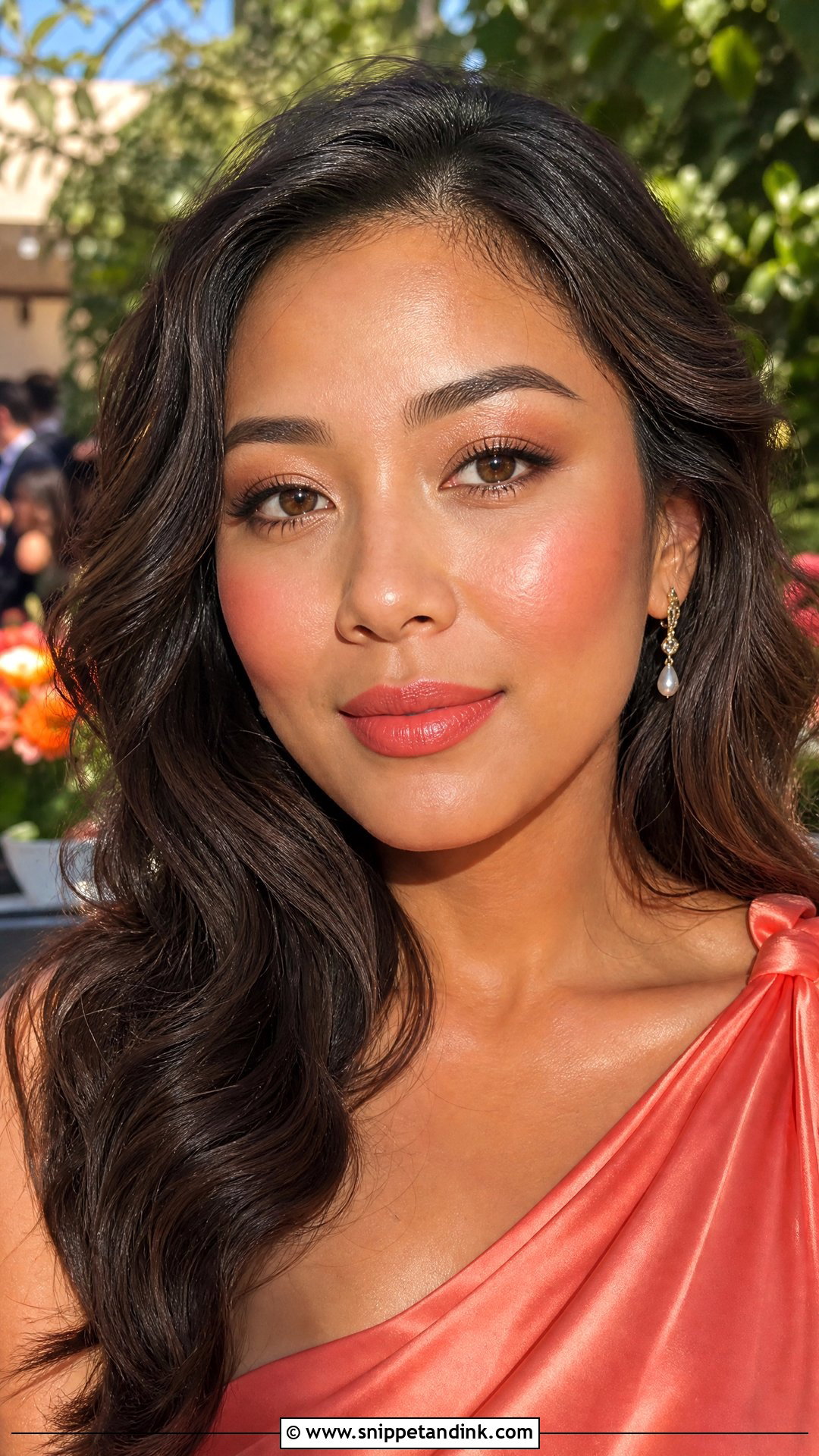 Coral Spring Wedding Makeup For Brown Eyes - Snippet and Ink - 20 Spring Wedding Makeup for Brown Eyes