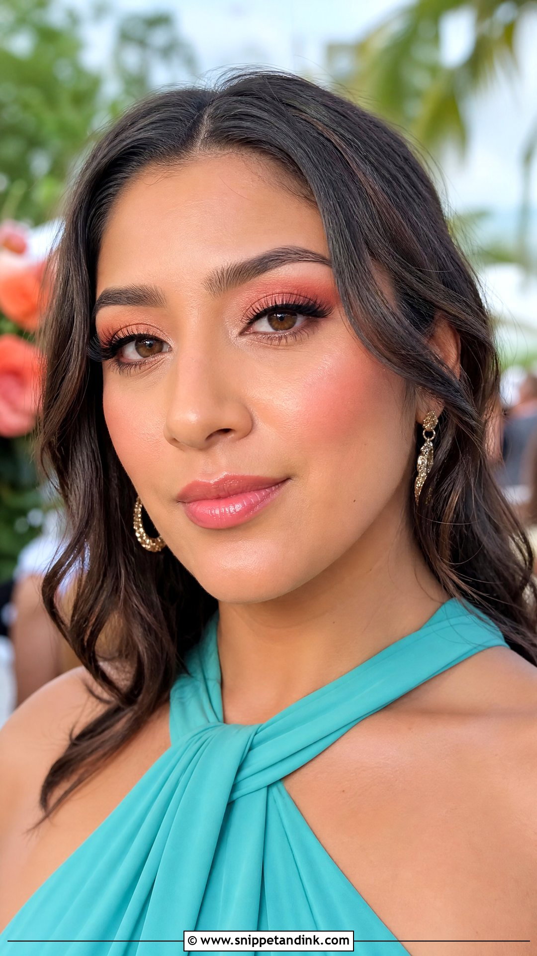 Coral Wedding Guest Makeup - Snippet and Ink - 20 Makeup for a Wedding Guest Ideas