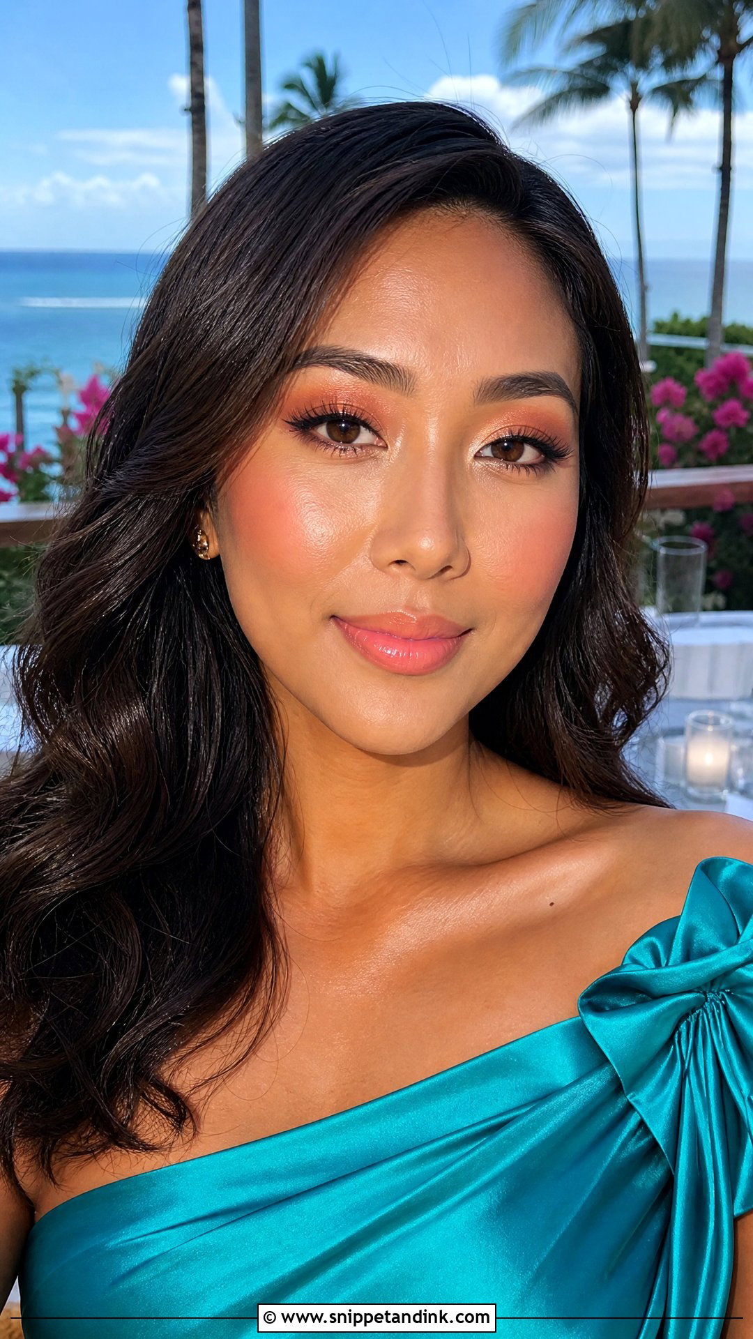 Coral Wedding Guest Makeup - Snippet and Ink - 25 Classy Makeup for Wedding Guest Ideas
