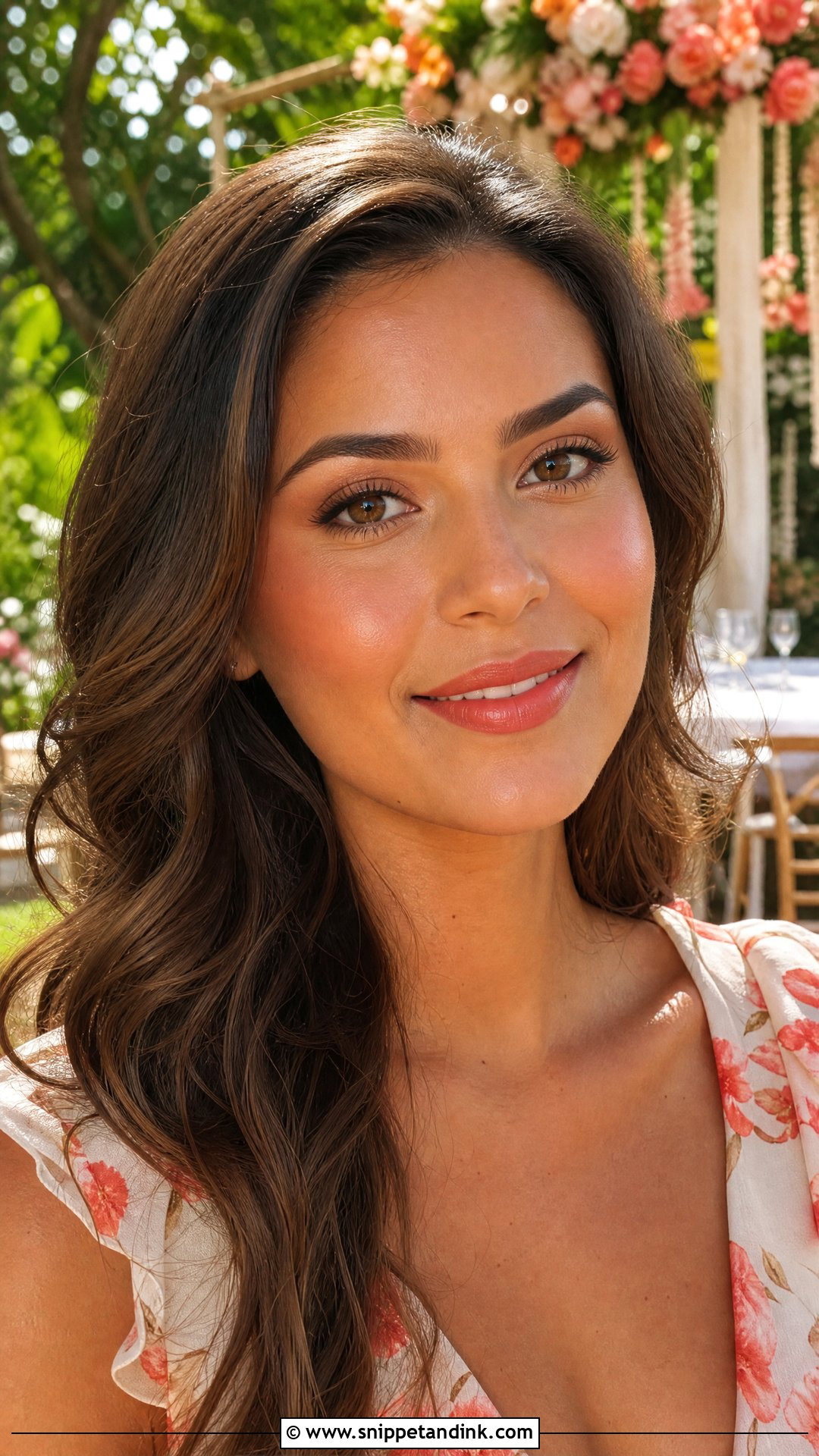 Coral Wedding Guest Makeup - Snippet and Ink - 20 Easy Makeup for Wedding Guest Ideas