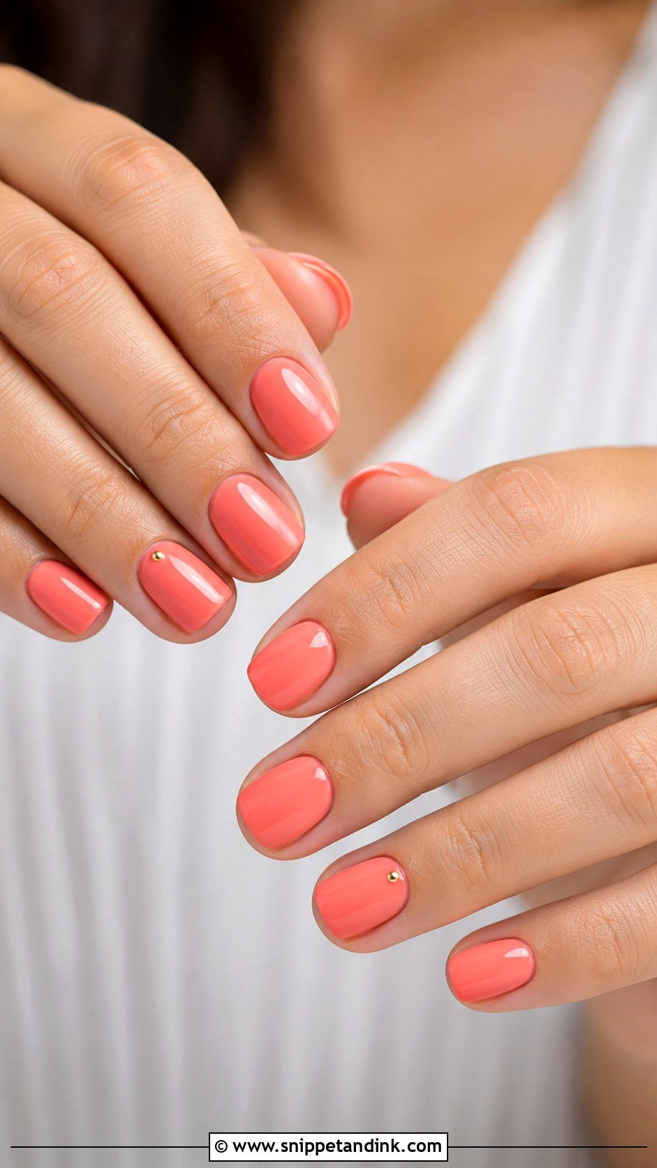 Coral Wedding Guest Nails - Snippet and Ink - 20 Summer Wedding Guest Nails