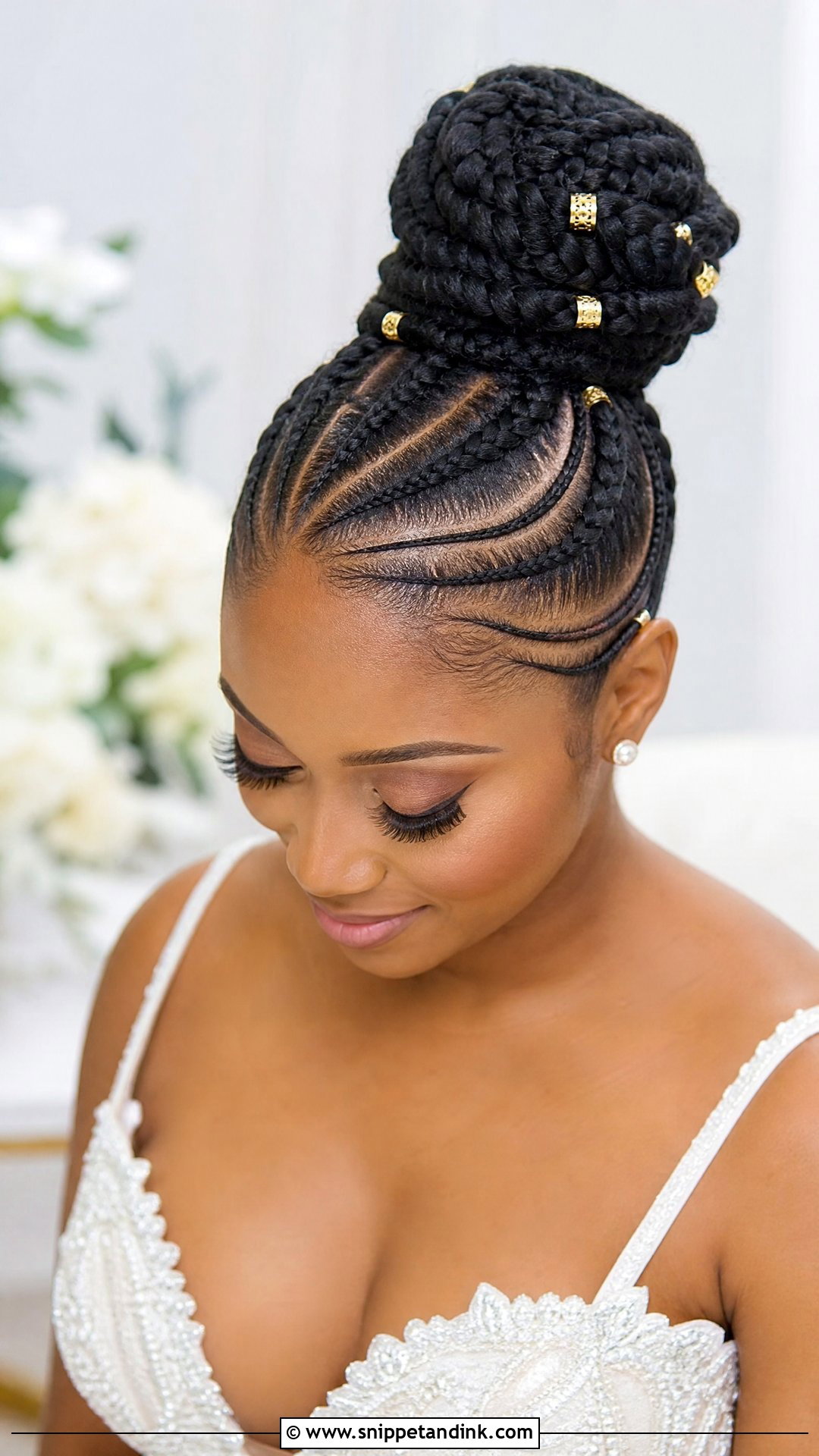 Cornrow Bun Wedding Updo - Snippet and Ink - 20 Wedding Updo Hairstyles Black Women
