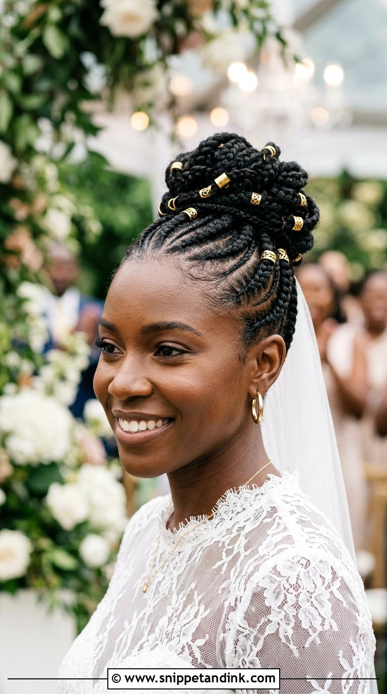 Cornrow Updo for Wedding - Snippet and Ink - 20 Braids Hairstyles for Wedding