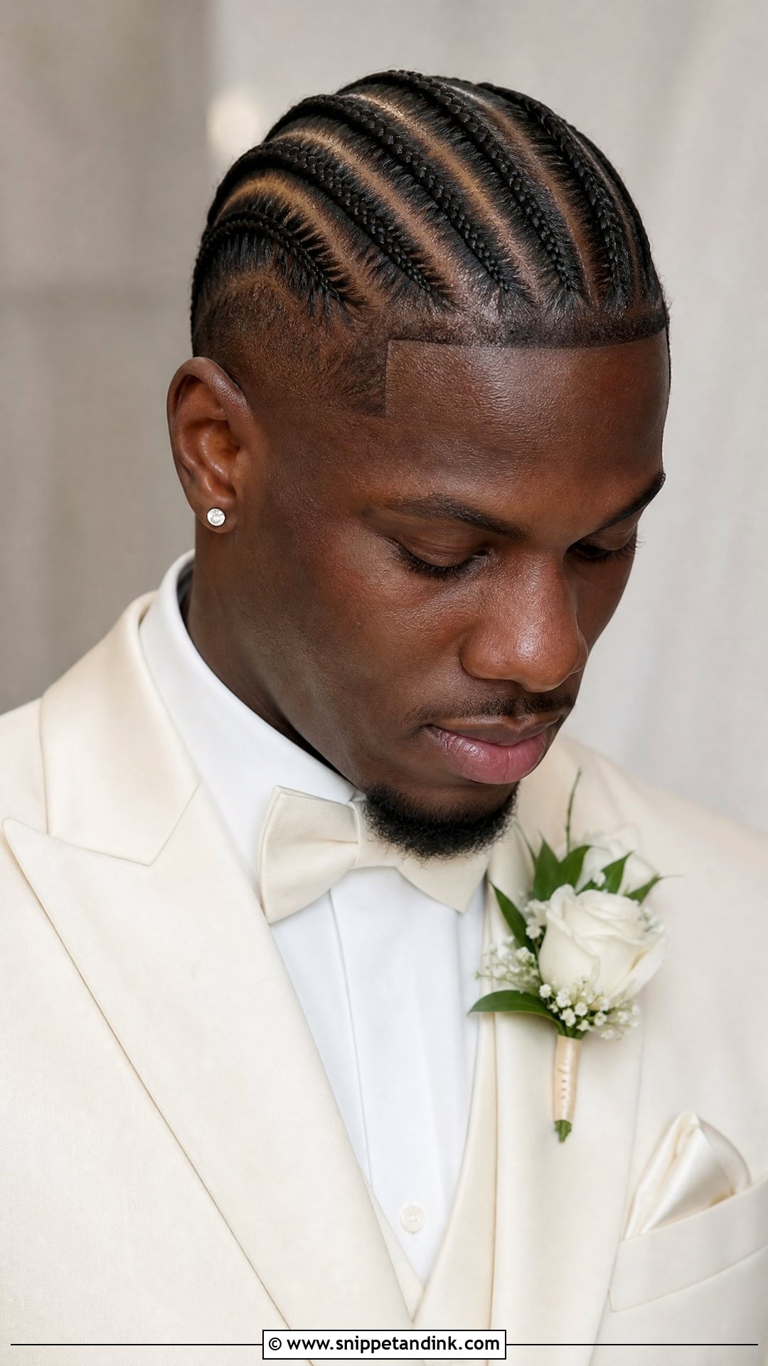 Cornrows For Grooms - Snippet and Ink - 20 Groom Hair Styles