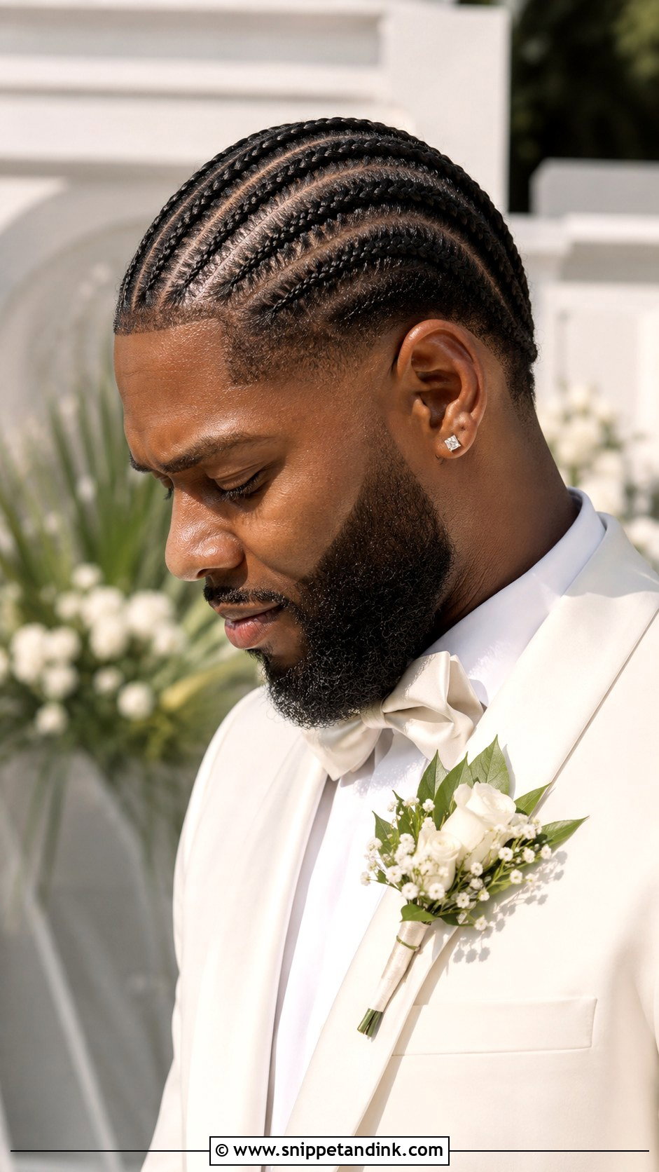 Cornrows Wedding Hairstyle For Groom - Snippet and Ink - 15 Wedding Hairstyles for Groom