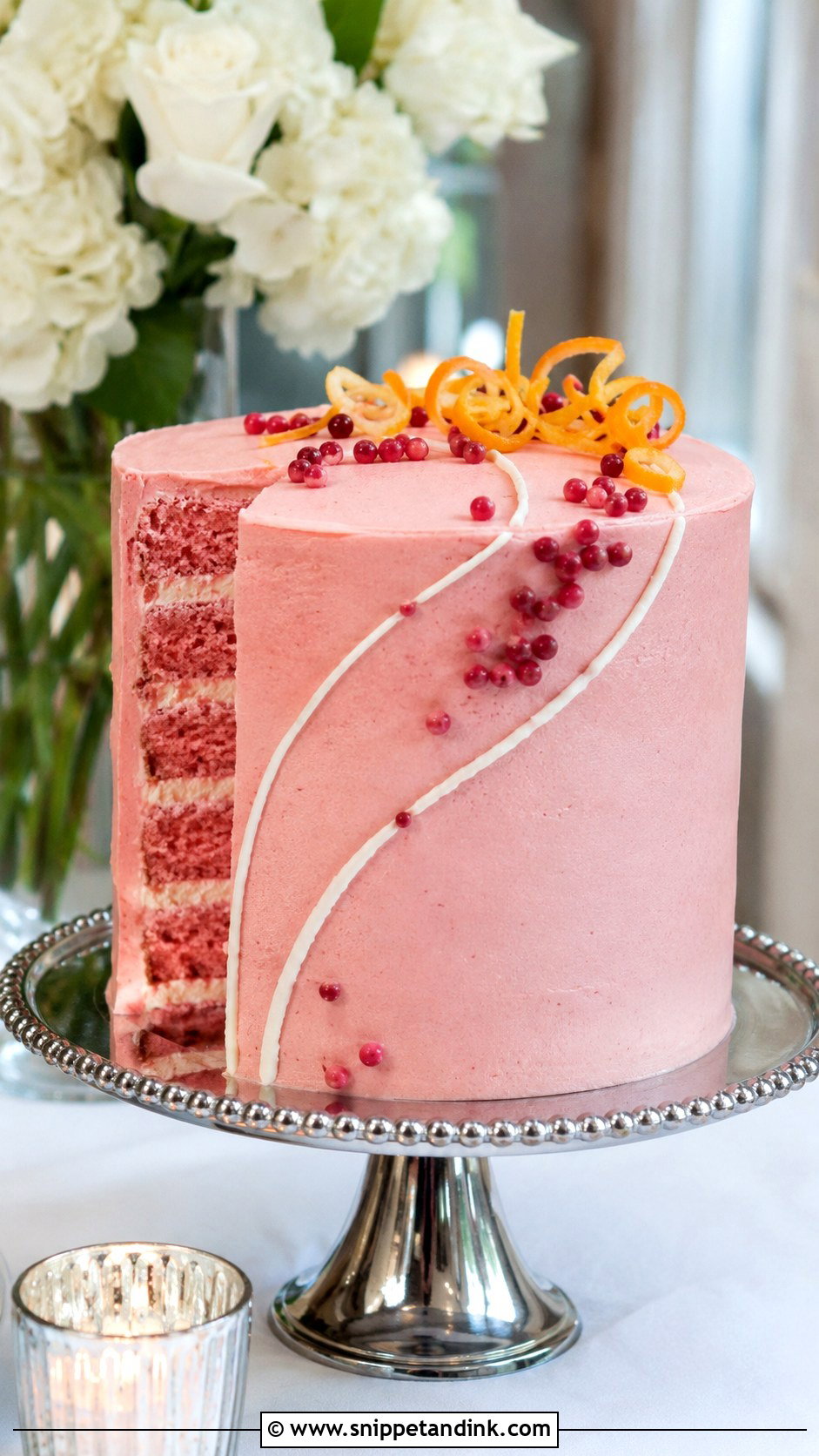 Cosmopolitan Wedding Cake - Snippet and Ink - 20 Cocktail Cake Design Ideas for Wedding