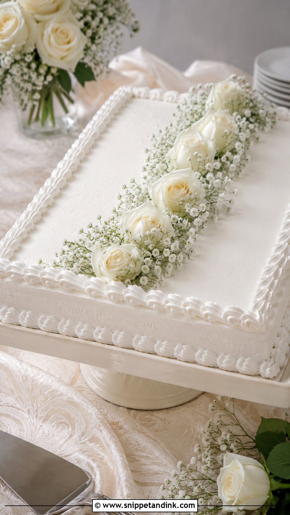 Costco Wedding Sheet Cake With White Roses - Snippet and Ink - 20 Costco Wedding Sheet Cake Ideas