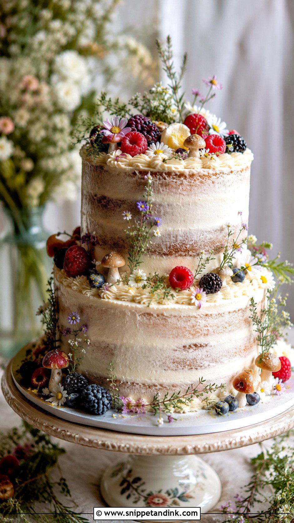 Cottagecore Wedding Cake - Snippet and Ink - 20 Enchanted Cake Ideas for Wedding