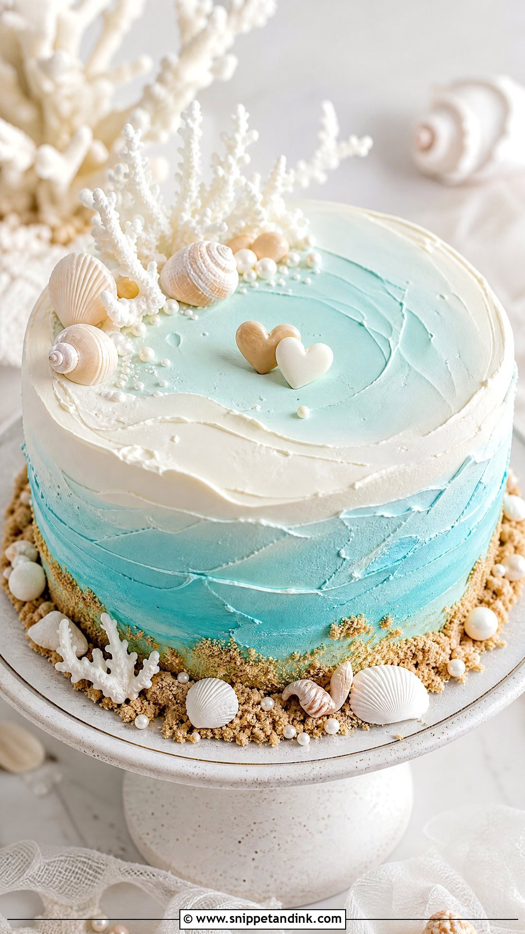 Couple Beach Cake - Snippet and Ink - 30 Couple Cake Ideas