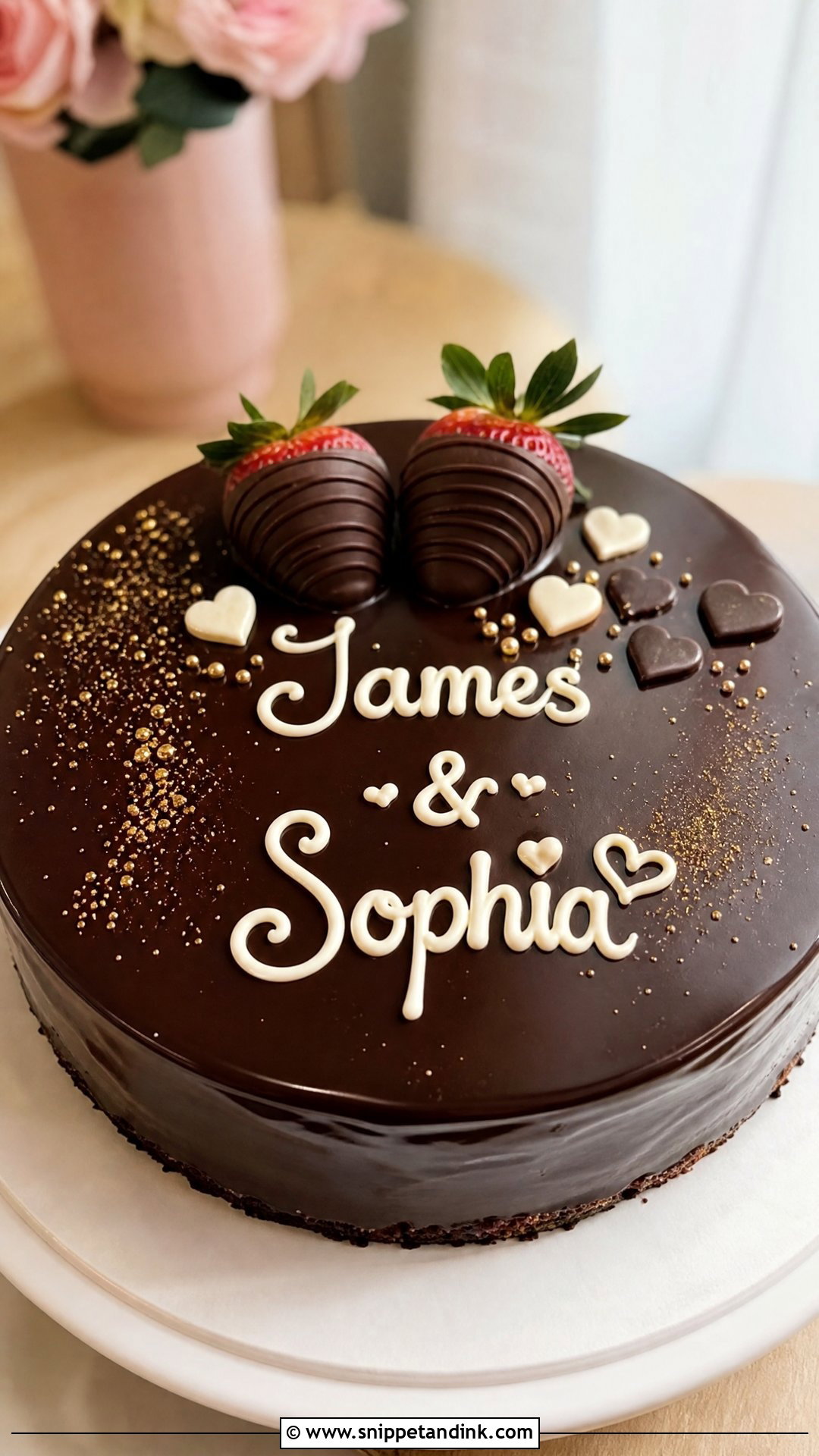 Couple Chocolate Cake - Snippet and Ink - 30 Couple Cake Ideas