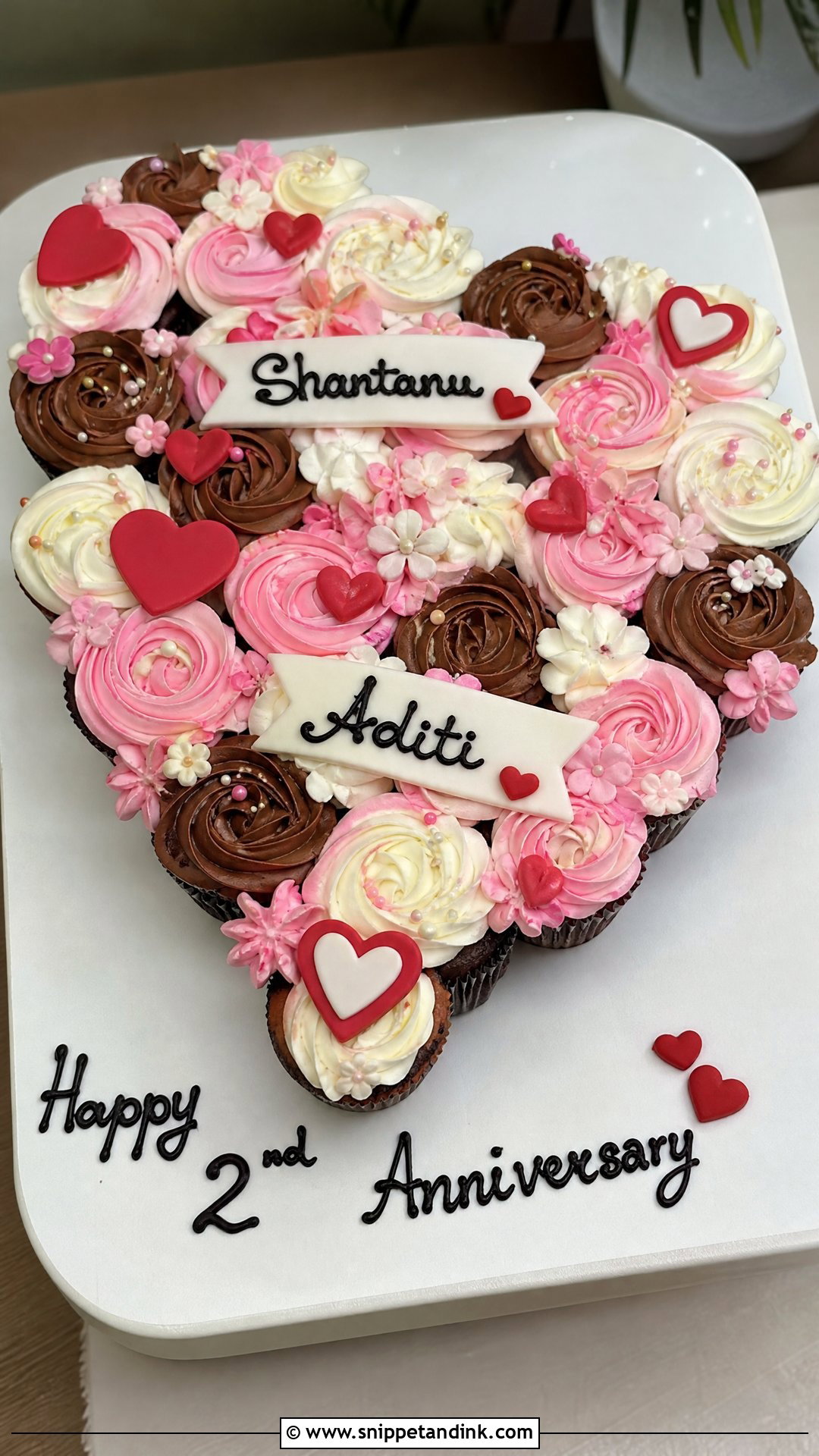 Couple Cupcake Cake - Snippet and Ink - 30 Couple Cake Ideas
