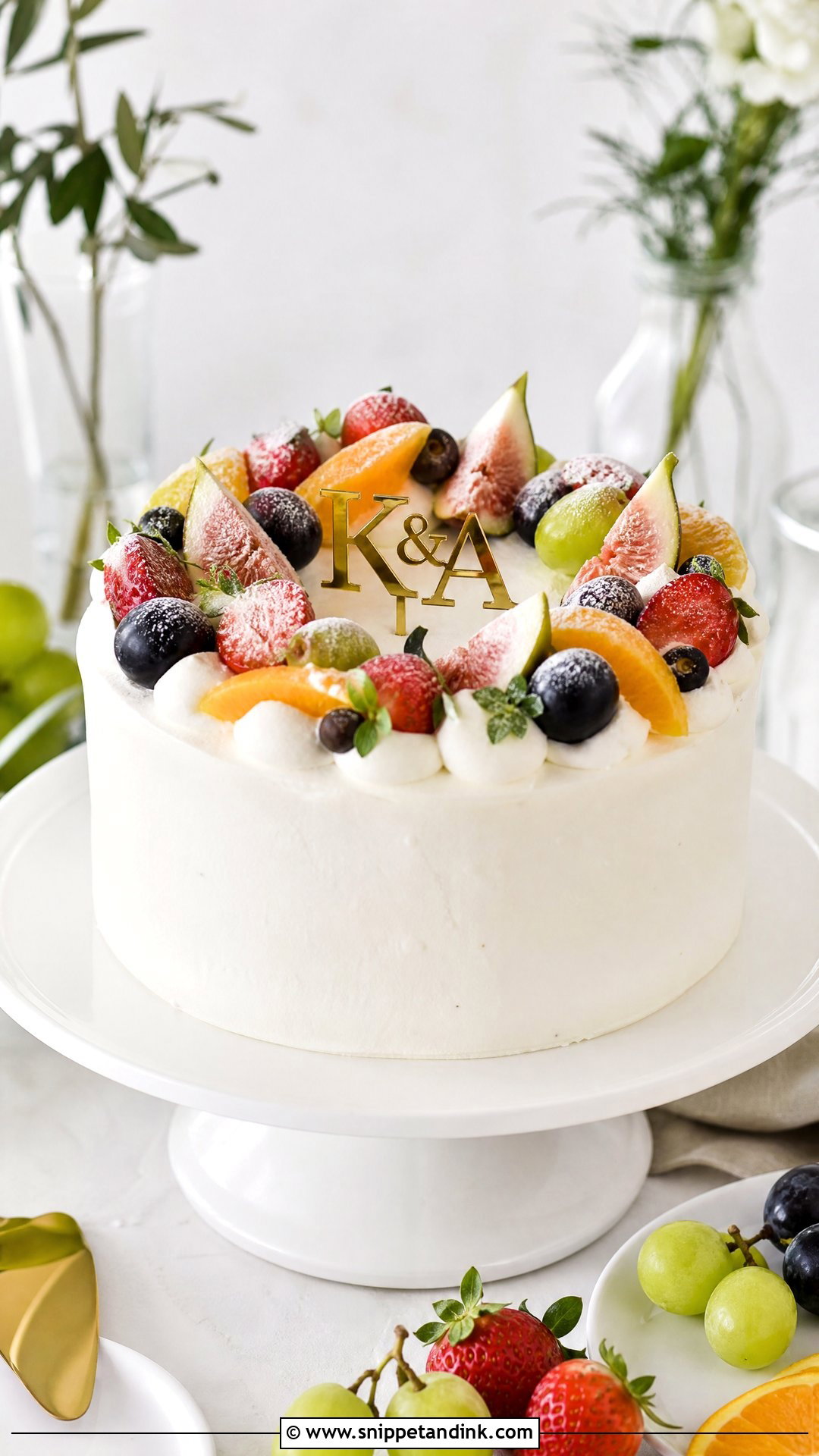 Couple Fruit Cake - Snippet and Ink - 30 Couple Cake Designs