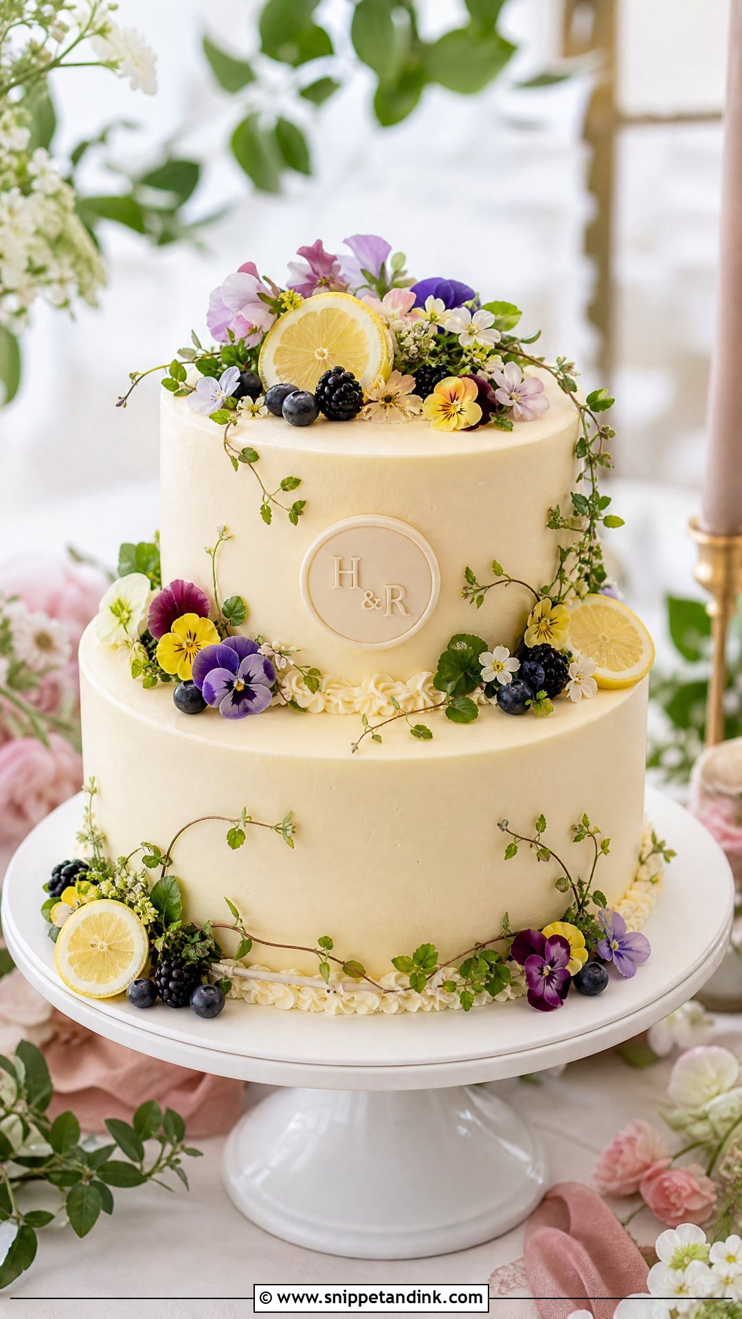 Couple Garden Cake - Snippet and Ink - 30 Couple Cake Ideas