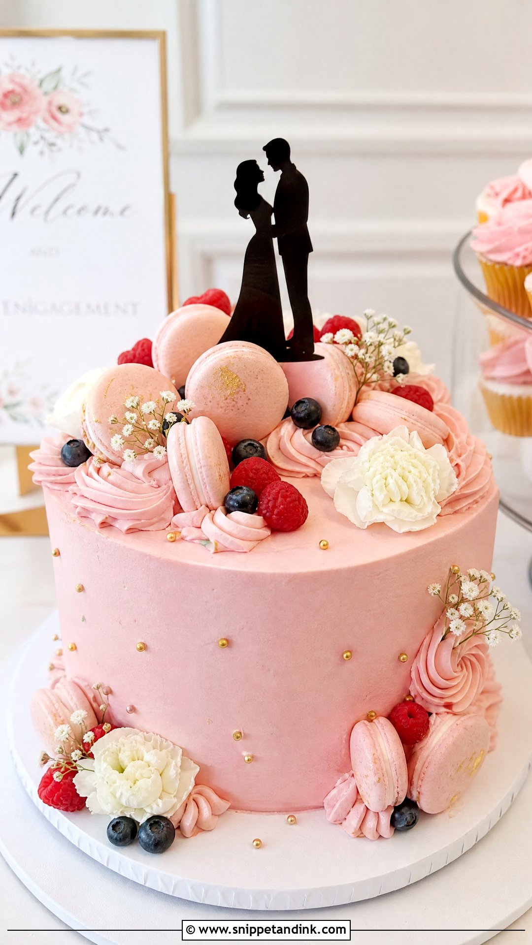 Couple Macaron Cake - Snippet and Ink - 30 Couple Cake Designs