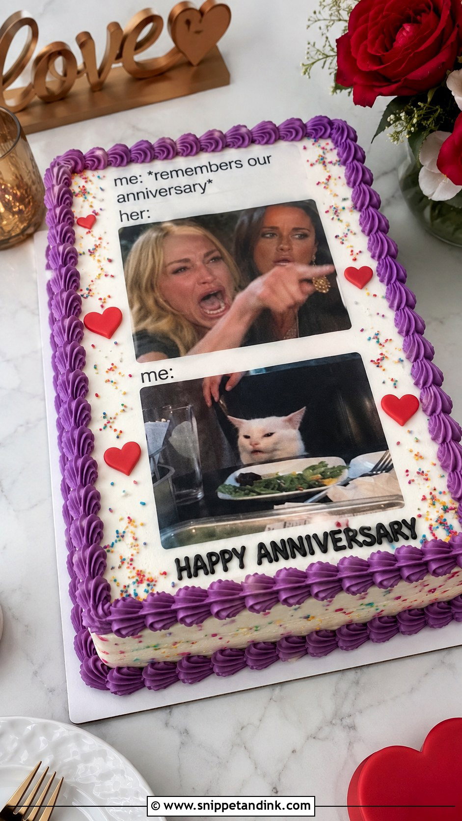 Couple Meme Anniversary Cake - Snippet and Ink - 20 Funny Anniversary Cake Ideas